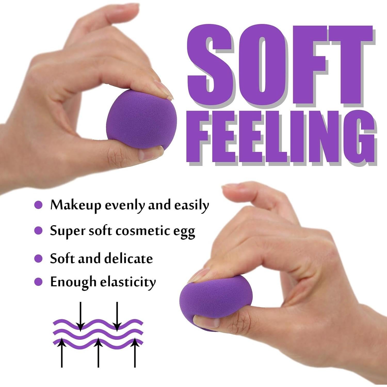 Juego de Esponjas de Maquillaje 12pcs + Soporte S SUSANN