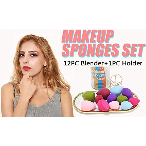 Juego de Esponjas de Maquillaje 12pcs + Soporte S SUSANN