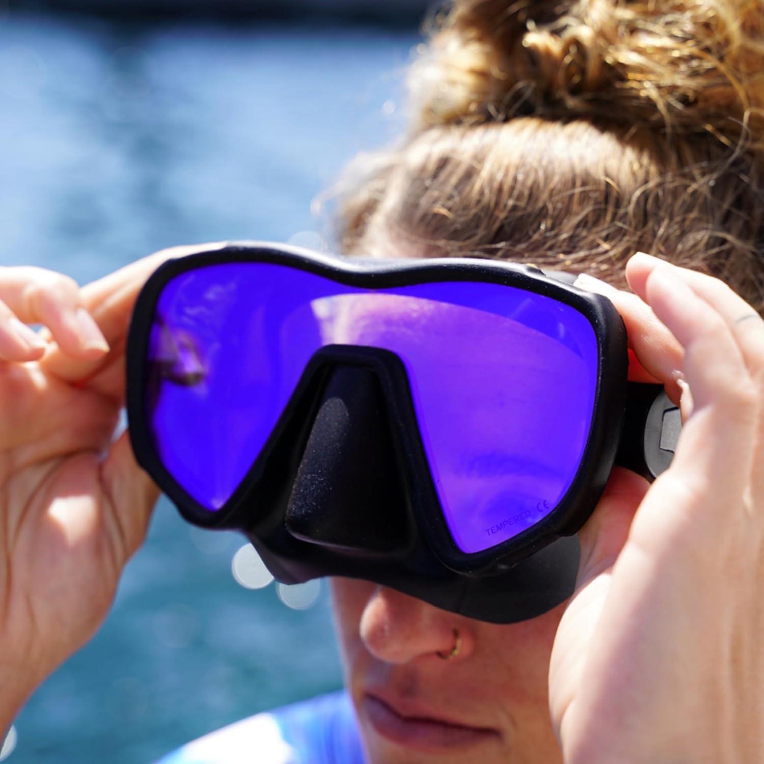 Máscara de Buceo Sin Marco Saekodive M-107 Antivaho UV