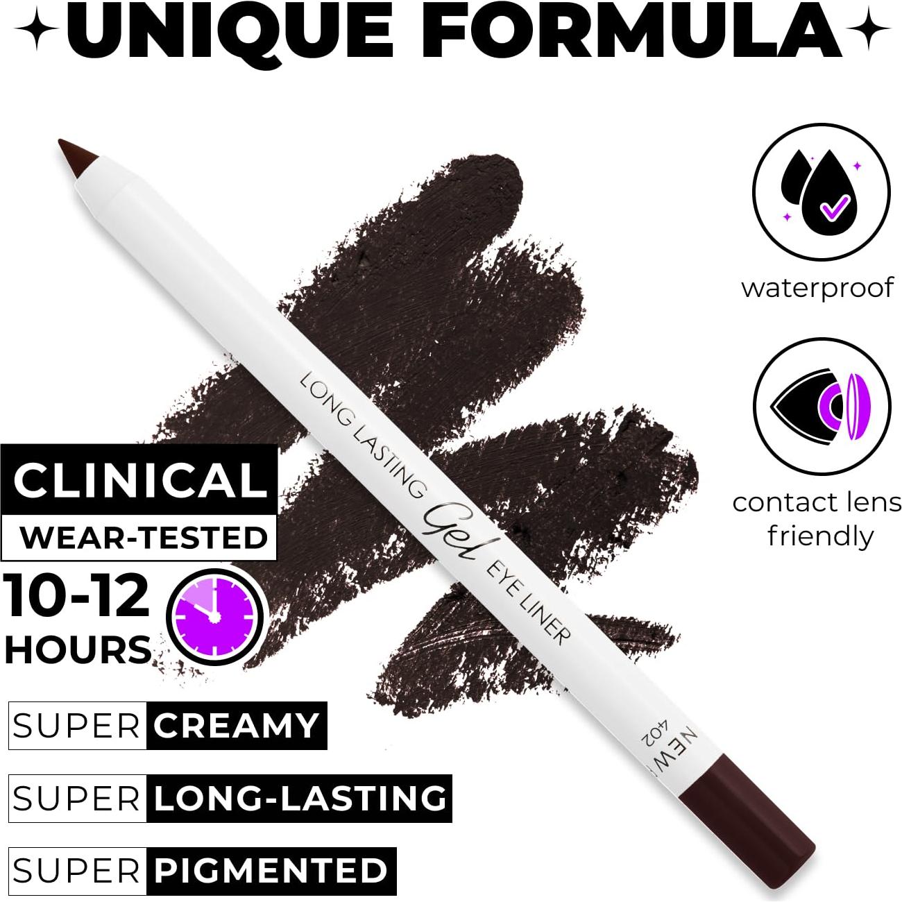 Delineador en Gel LAMEL 402 Marrón Profundo Impermeable