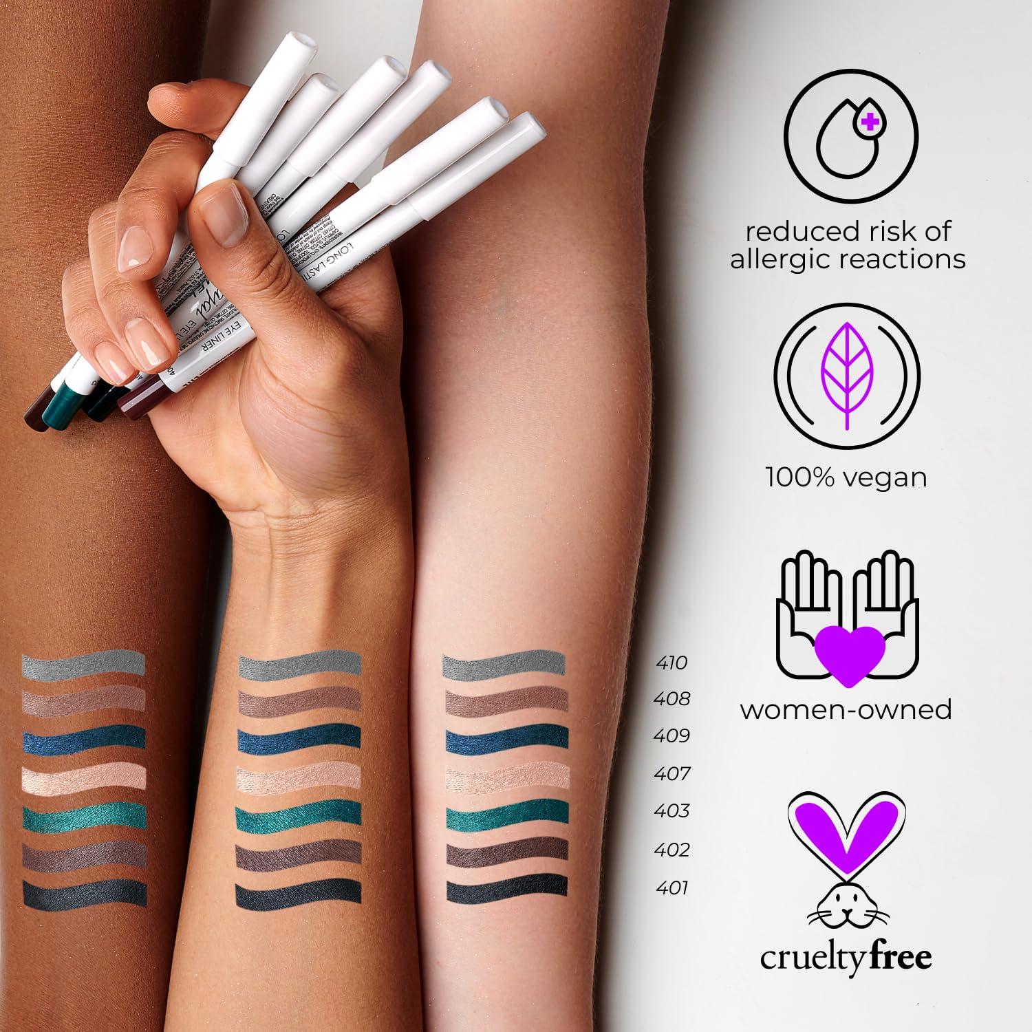 Delineador en Gel LAMEL 402 Marrón Profundo Impermeable