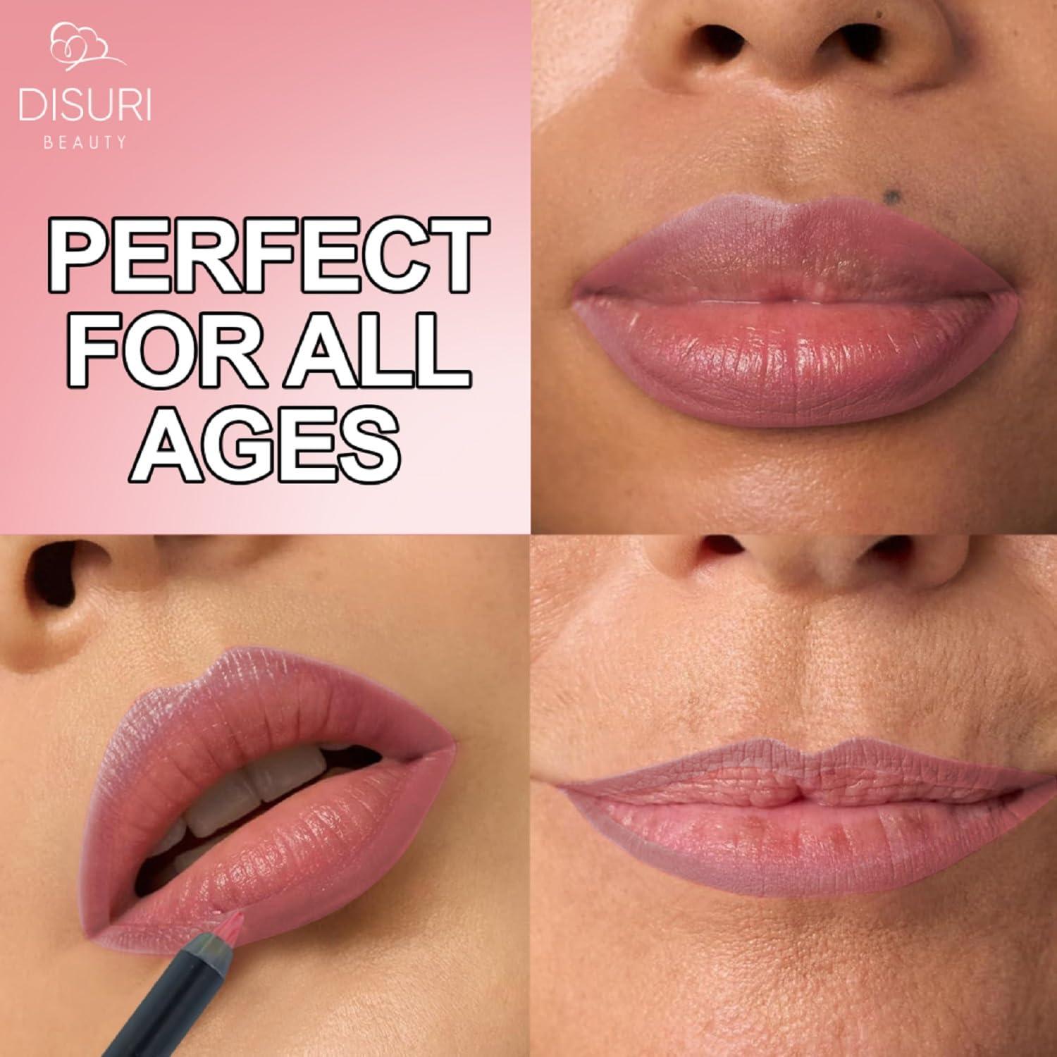 Delineador de Labios DISURI Beauty Blush Blossom - Semi-Mate, Vegano