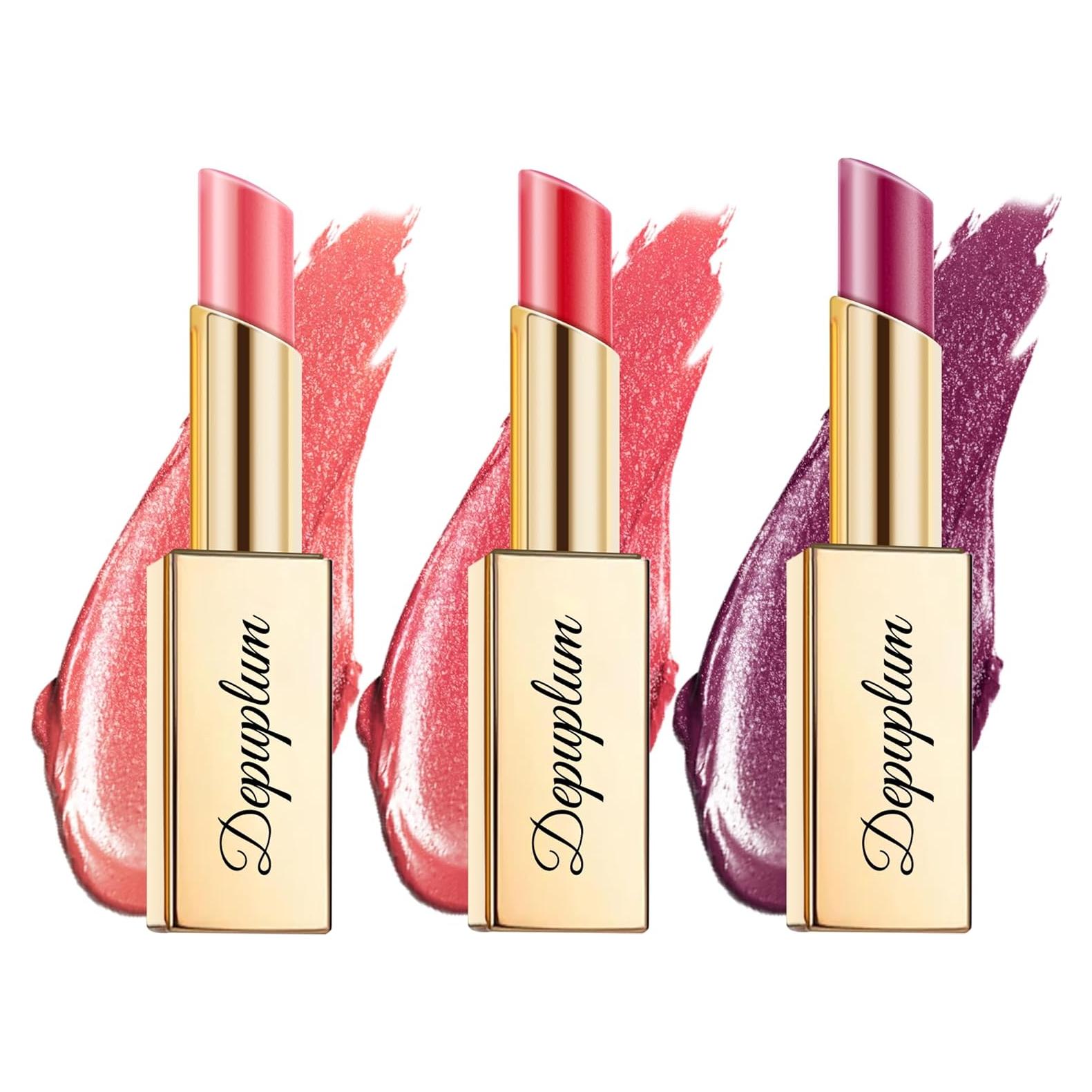Juego de Labiales Hidratantes Veganos Depuplum - Nude y Rojo