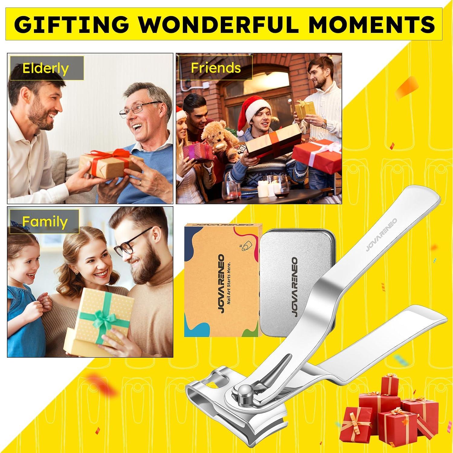 Cortauñas Jovareneo 360 Grados Mango Largo Acero Inoxidable