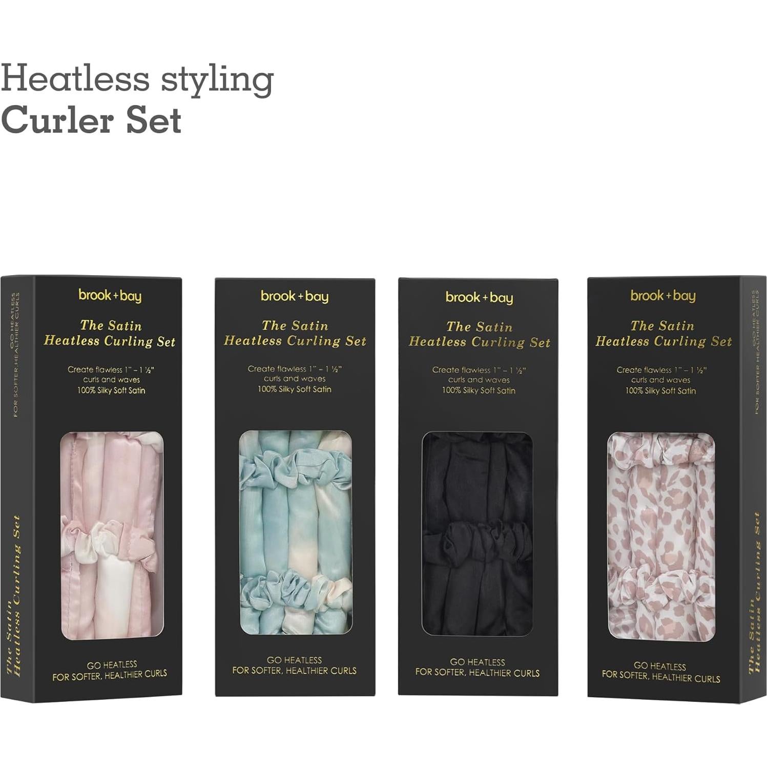 Rizador de Cabello Sin Calor Brook + Bay - Negro, 81.2 cm