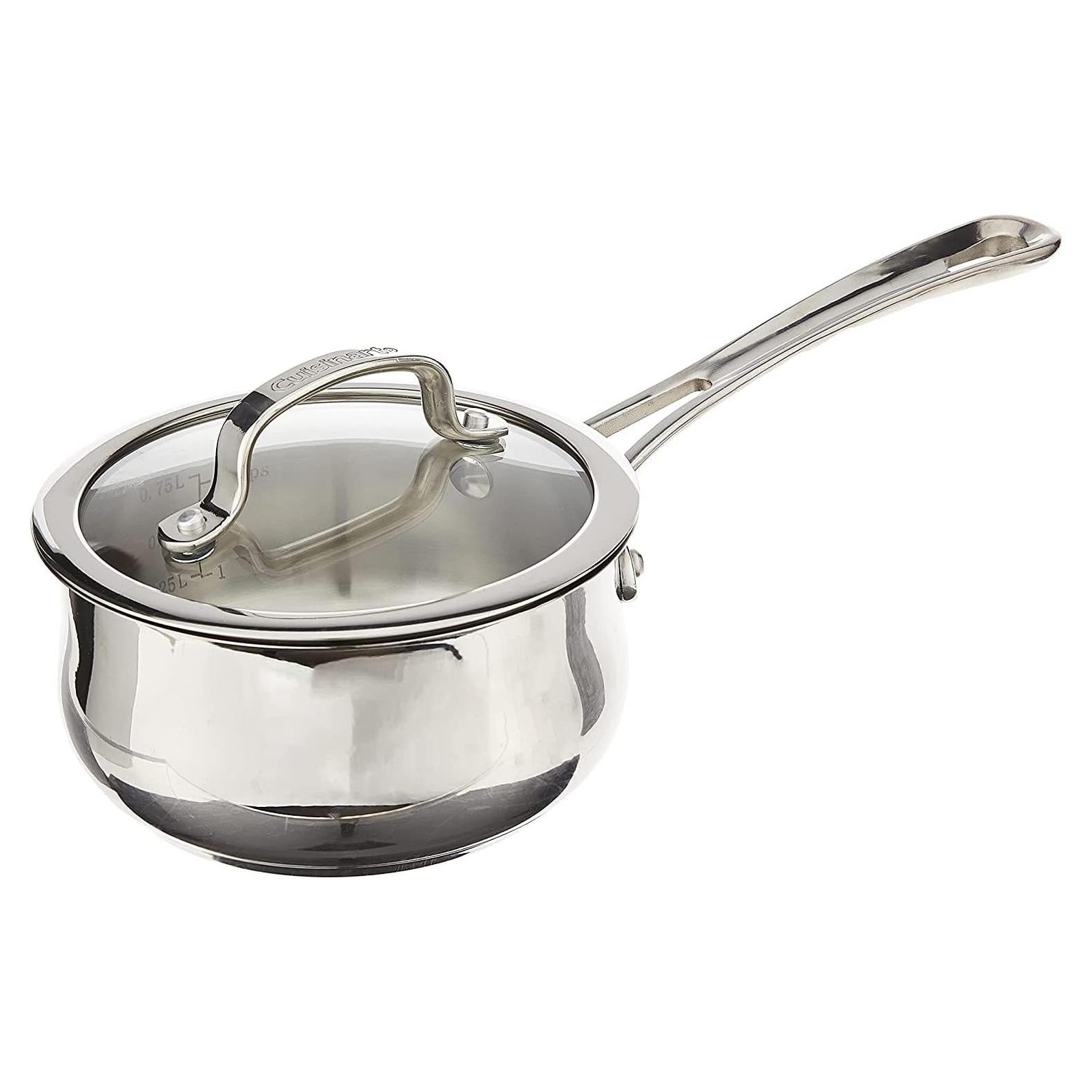 Conjunto de Cacerolas Cuisinart Contour Acero Inoxidable 1.89L y 0.95L