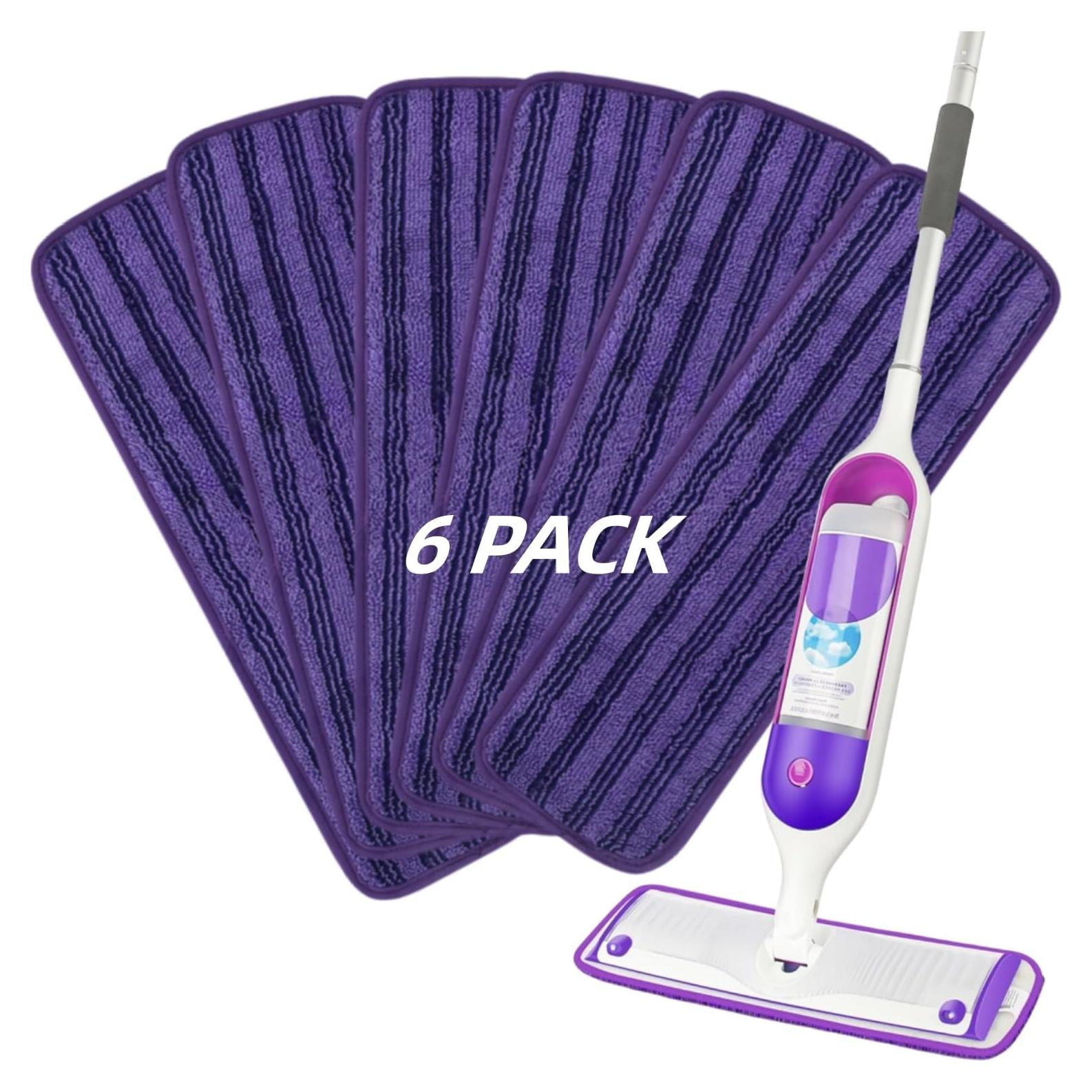 Paños de Mopa Reutilizables ITidyHome para Swiffer 37.6x11.9cm (6)