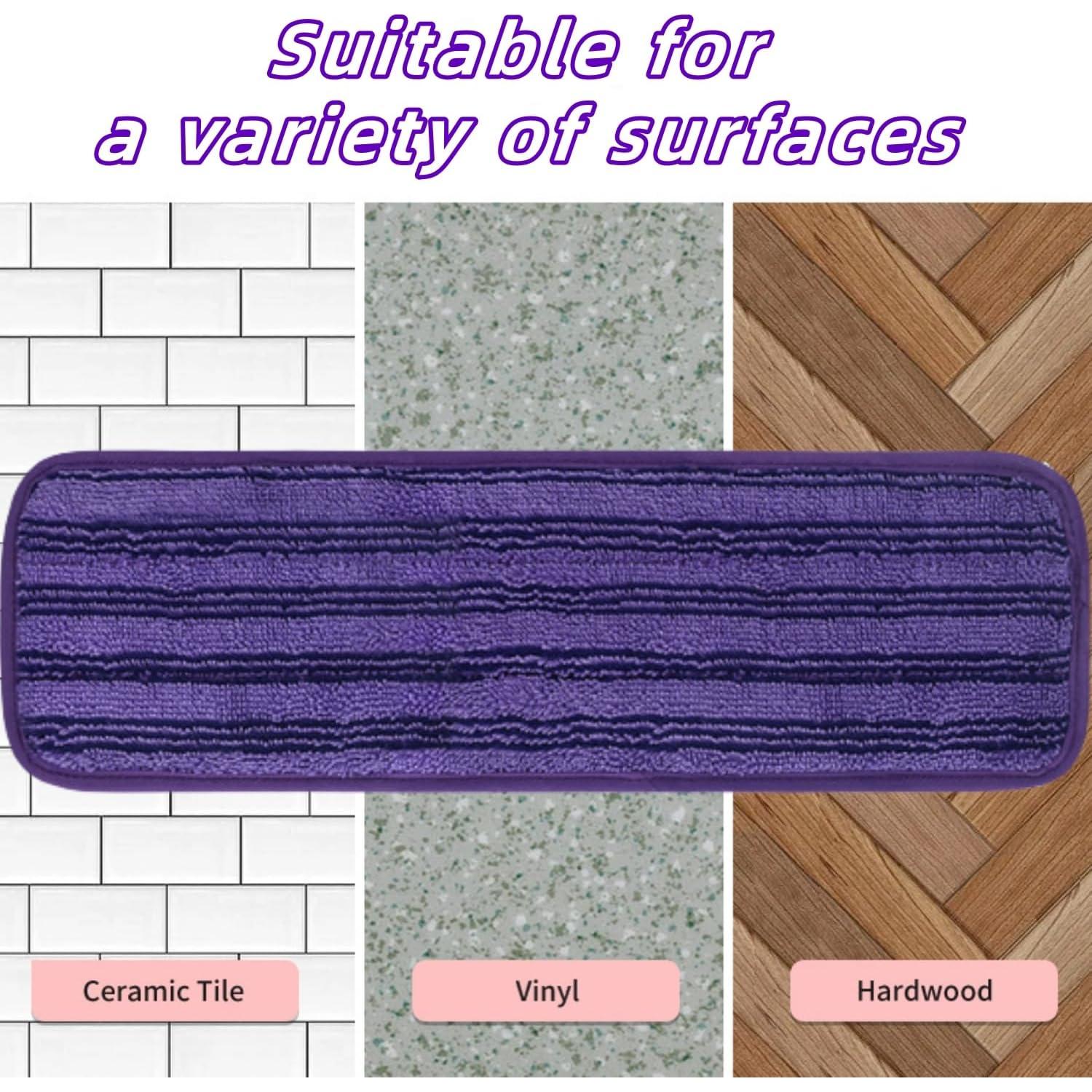 Paños de Mopa Reutilizables ITidyHome para Swiffer 37.6x11.9cm (6)