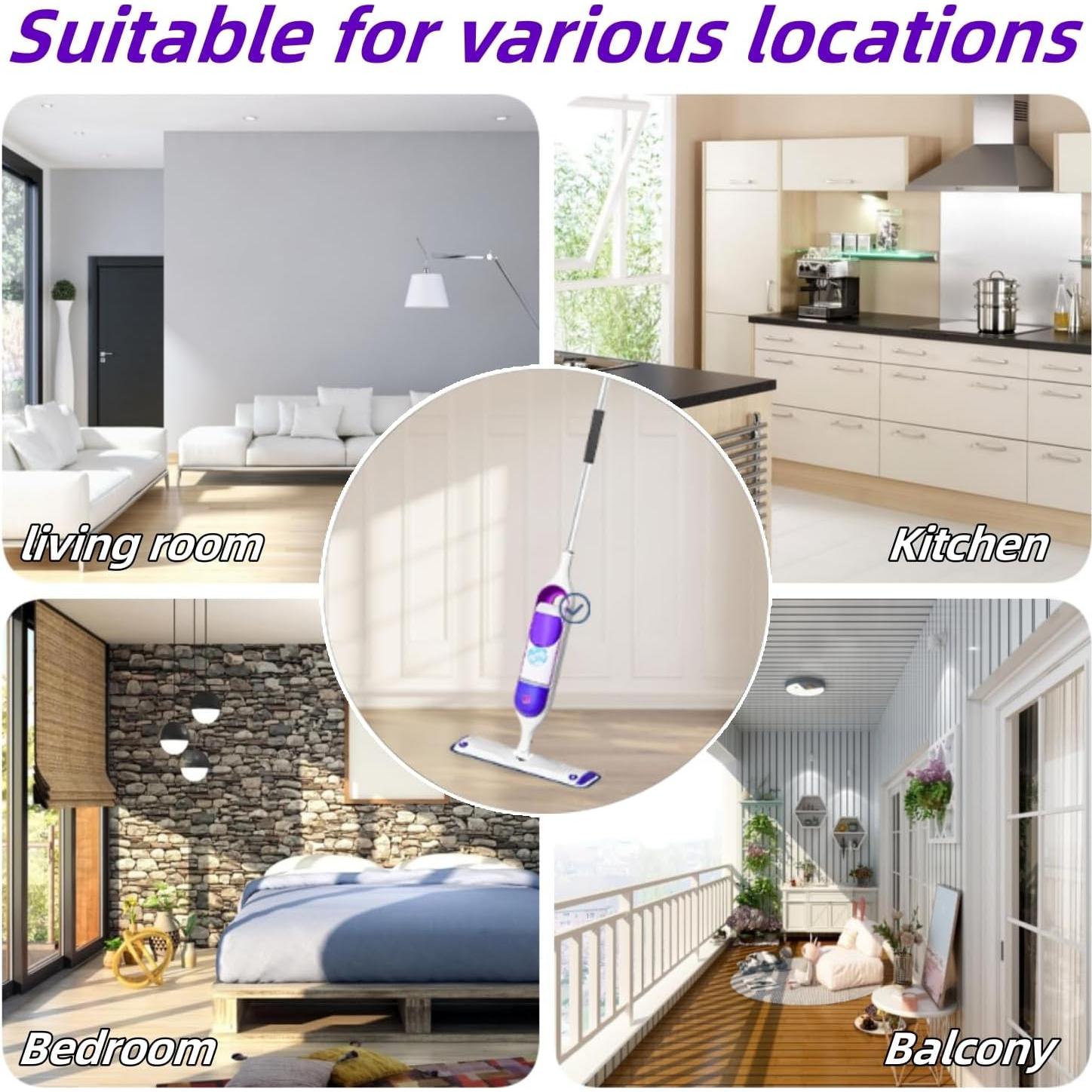 Paños de Mopa Reutilizables ITidyHome para Swiffer 37.6x11.9cm (6)