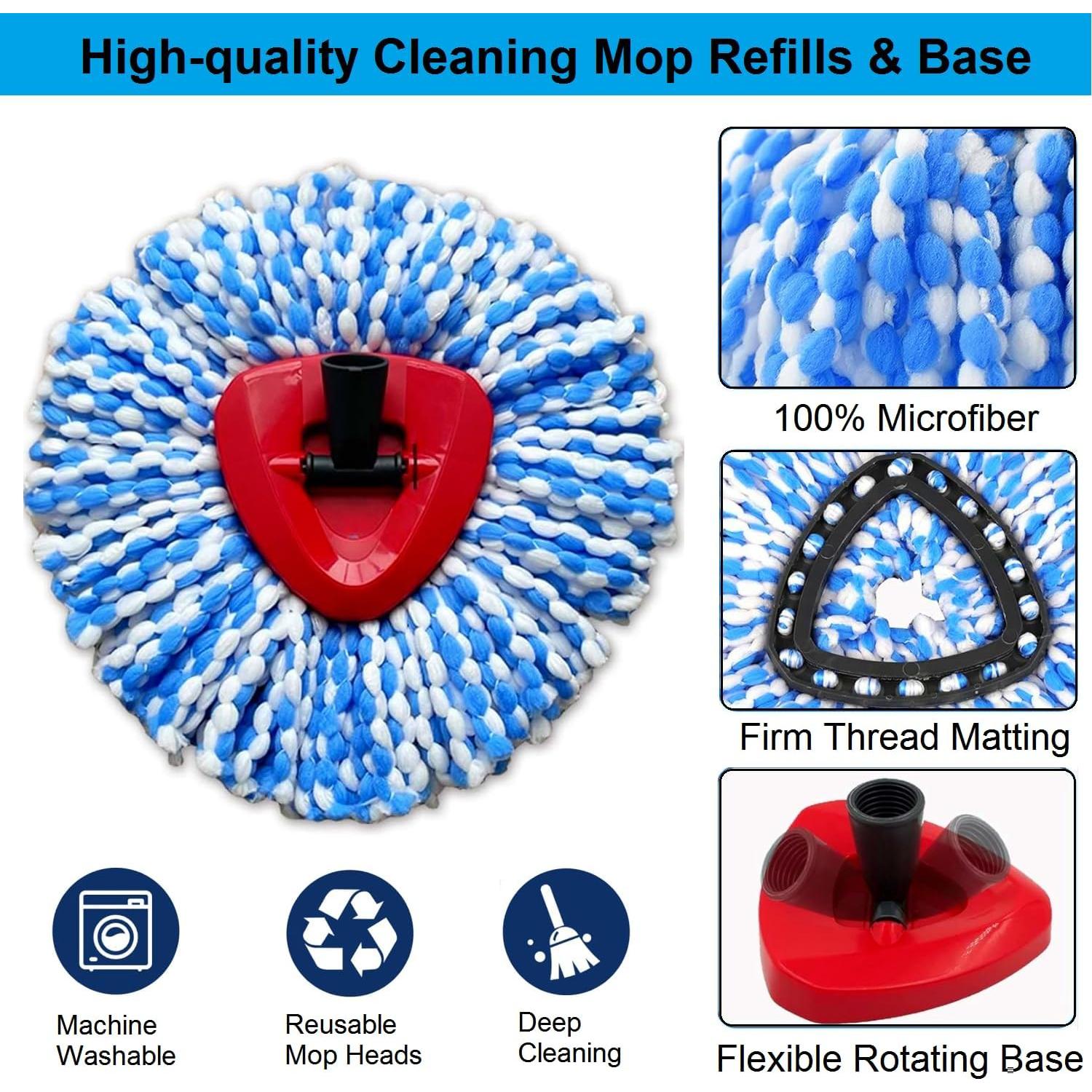 Paquete de 3 cabezales de fregona KAMISAFE para O Cedar RinseClean