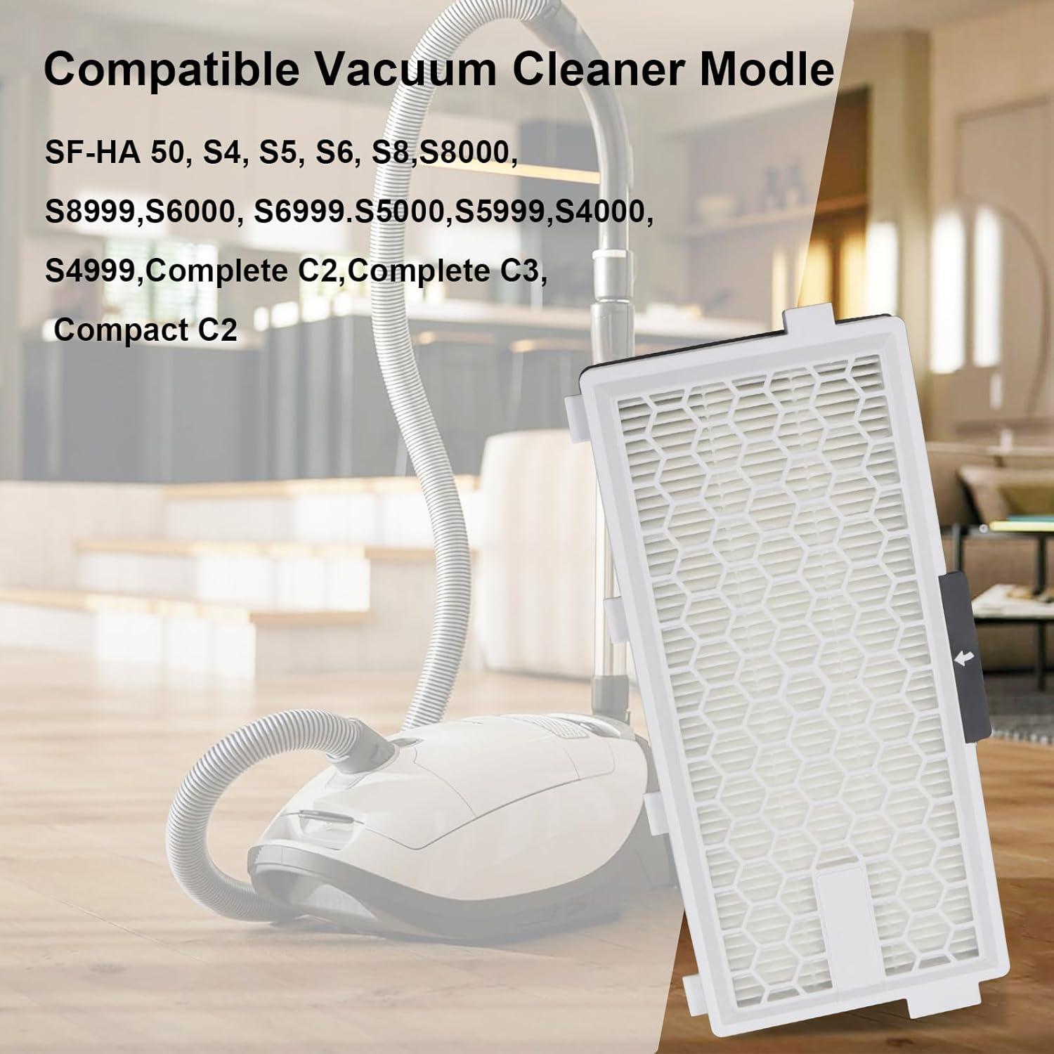 Filtro Active AirClean SF-HA50 Ryvina para Aspiradora Miele - 2 Paquetes