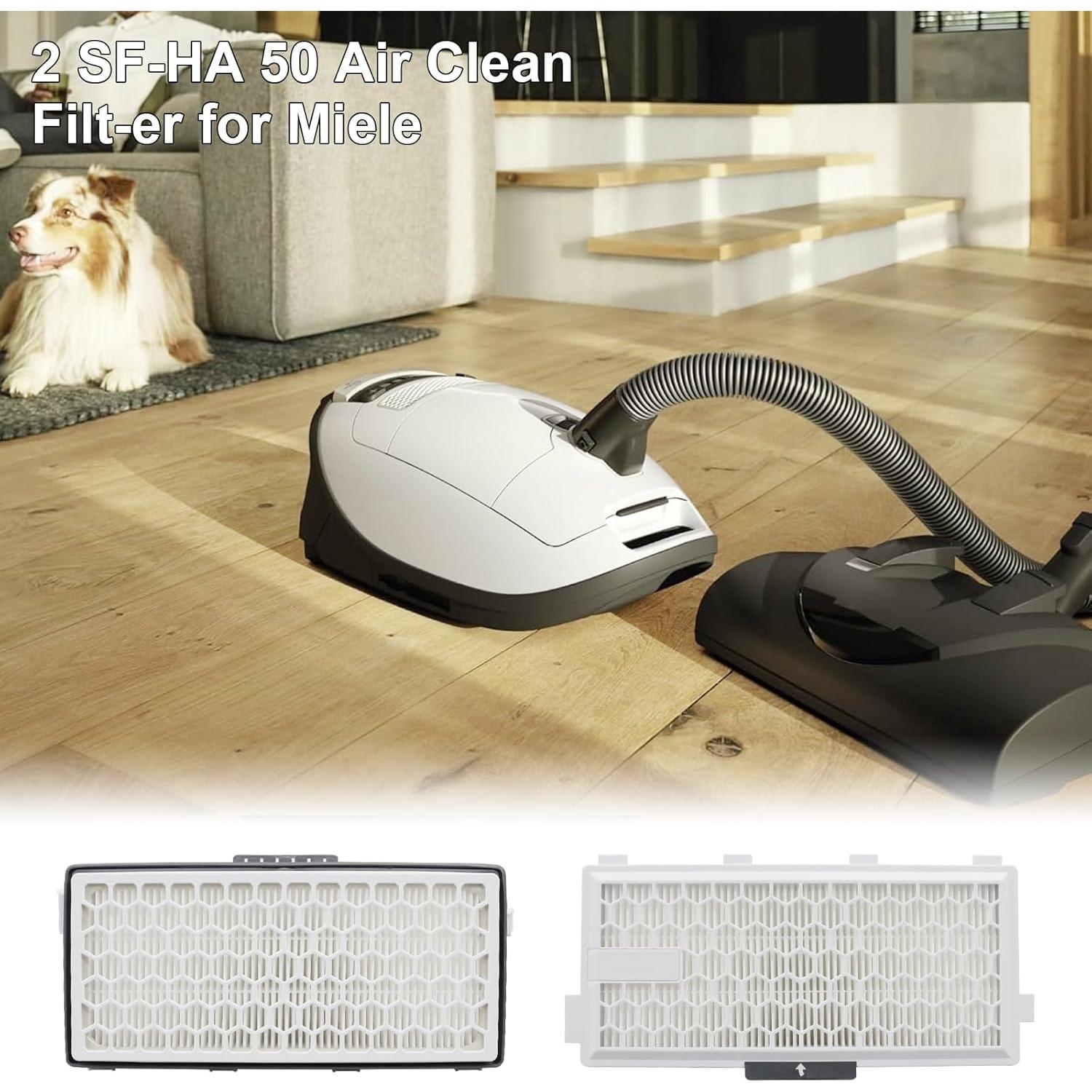 Filtro Active AirClean SF-HA50 Ryvina para Aspiradora Miele - 2 Paquetes