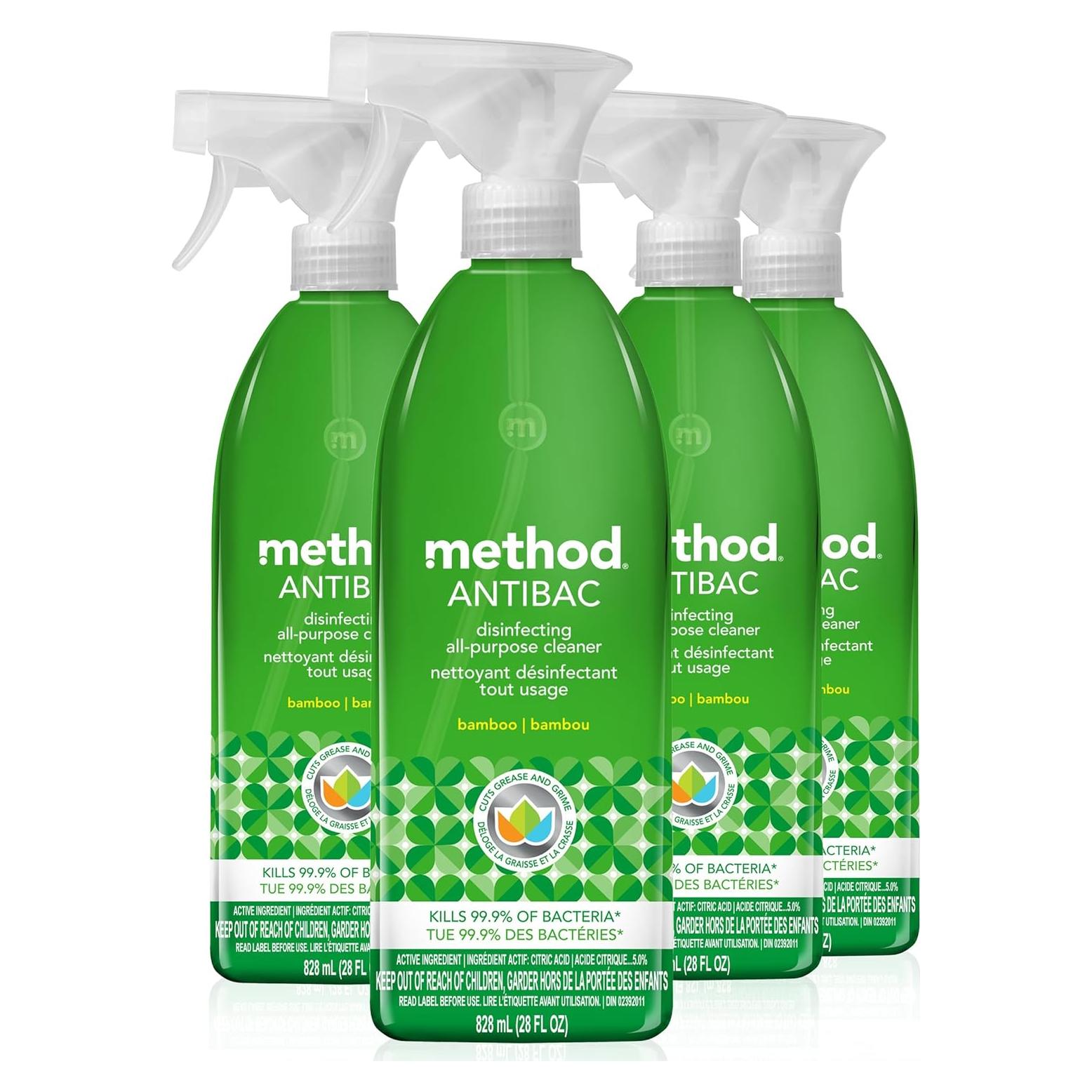 Limpiador Antibacteriano Multiusos Method 828 ml x4 Bambú