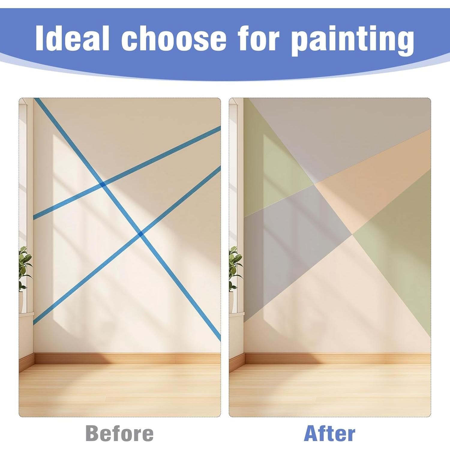 2 Rollos de Cinta de Pintor Azul Fyguard 5.08 cm x 50.29 m