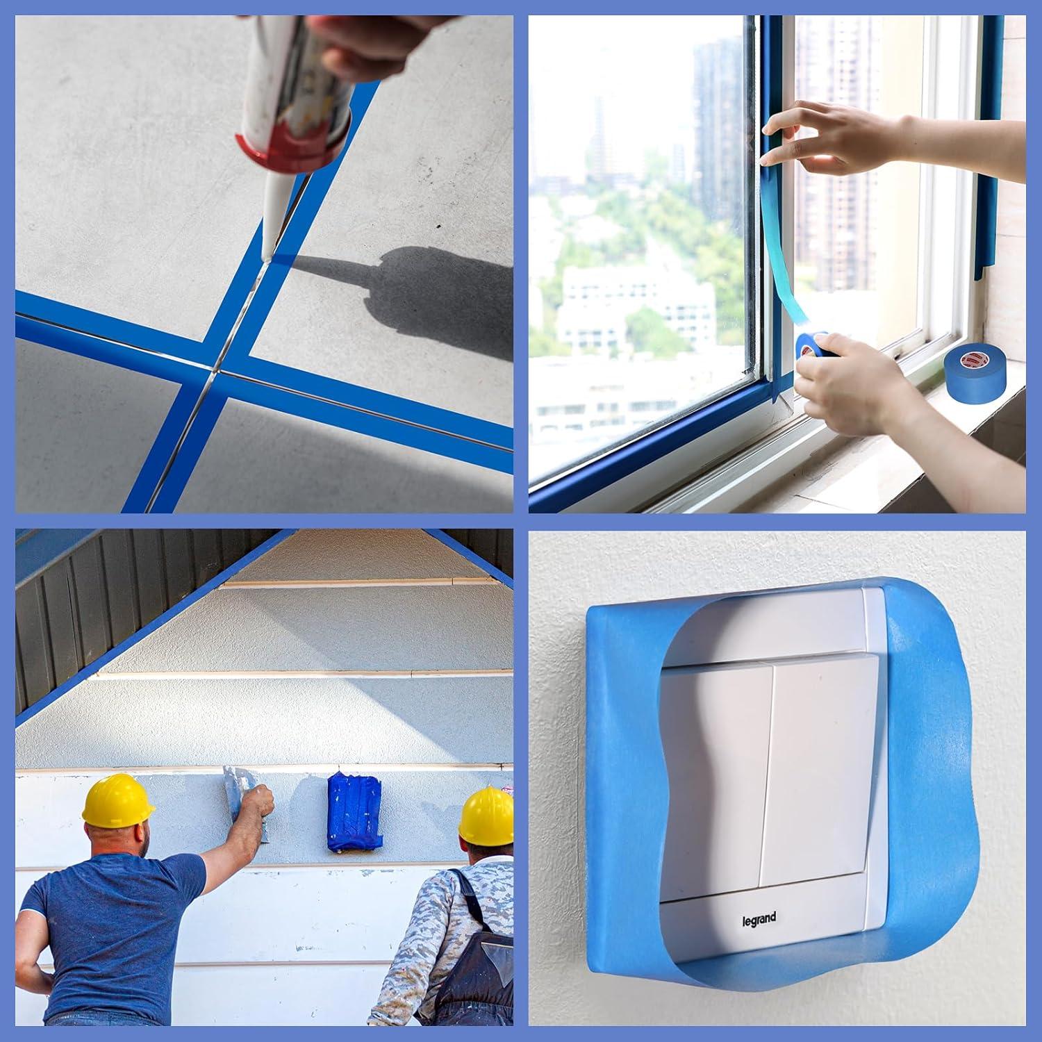 2 Rollos de Cinta de Pintor Azul Fyguard 5.08 cm x 50.29 m