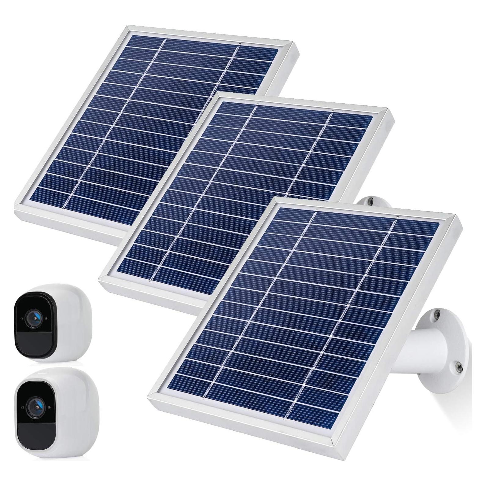 Panel Solar iTODOS para Cámara Arlo Pro/Pro2, 3 Paquete
