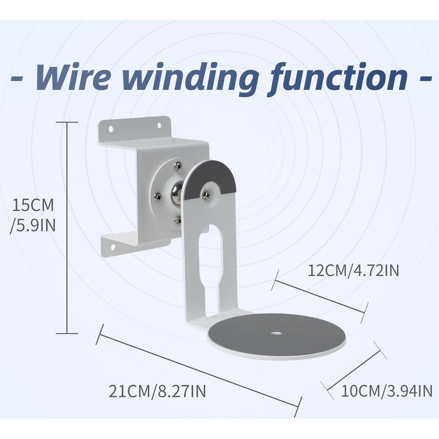 Soporte de Pared Metálico Shinar para Sonos Era 100 Blanco - Ajustable 360°