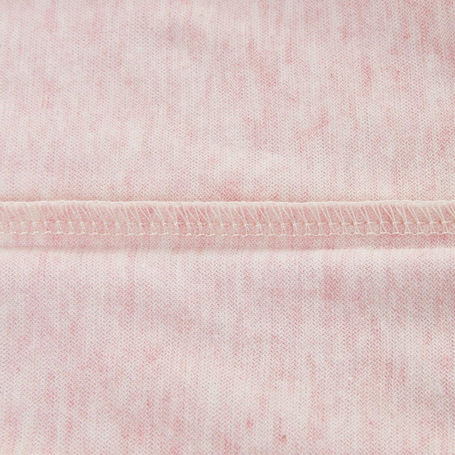 Funda de Almohada de Cuerpo Oubonun 100% Algodón Rosa Bebé 53x137cm