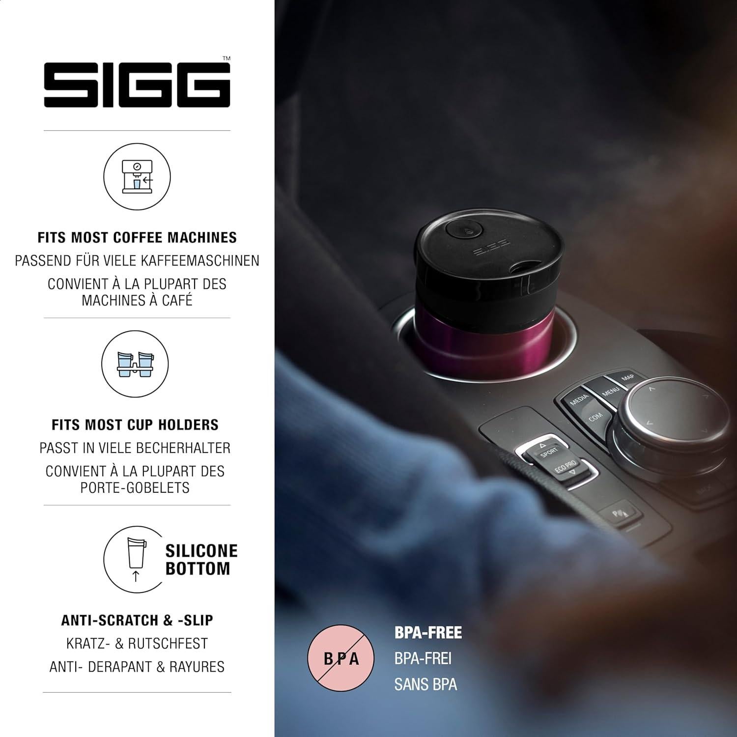 Taza de Café Aislada SIGG Berry 0.27L Acero Inoxidable