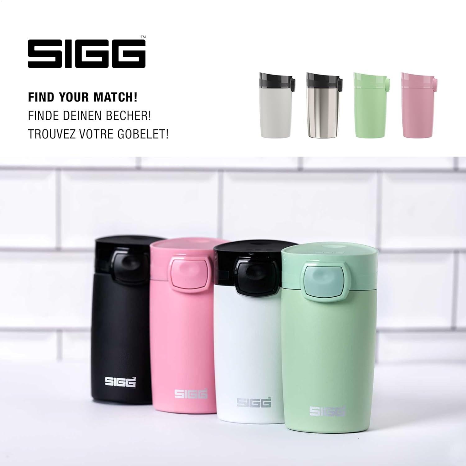 Taza de Café Aislada SIGG Berry 0.27L Acero Inoxidable