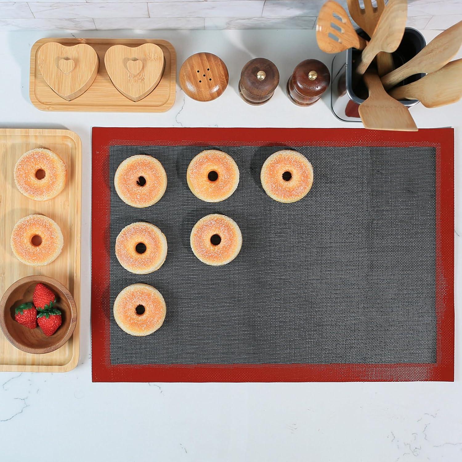 Alfombrilla de Hornear Perforada Amyandone 50x34.5 cm Antiadherente