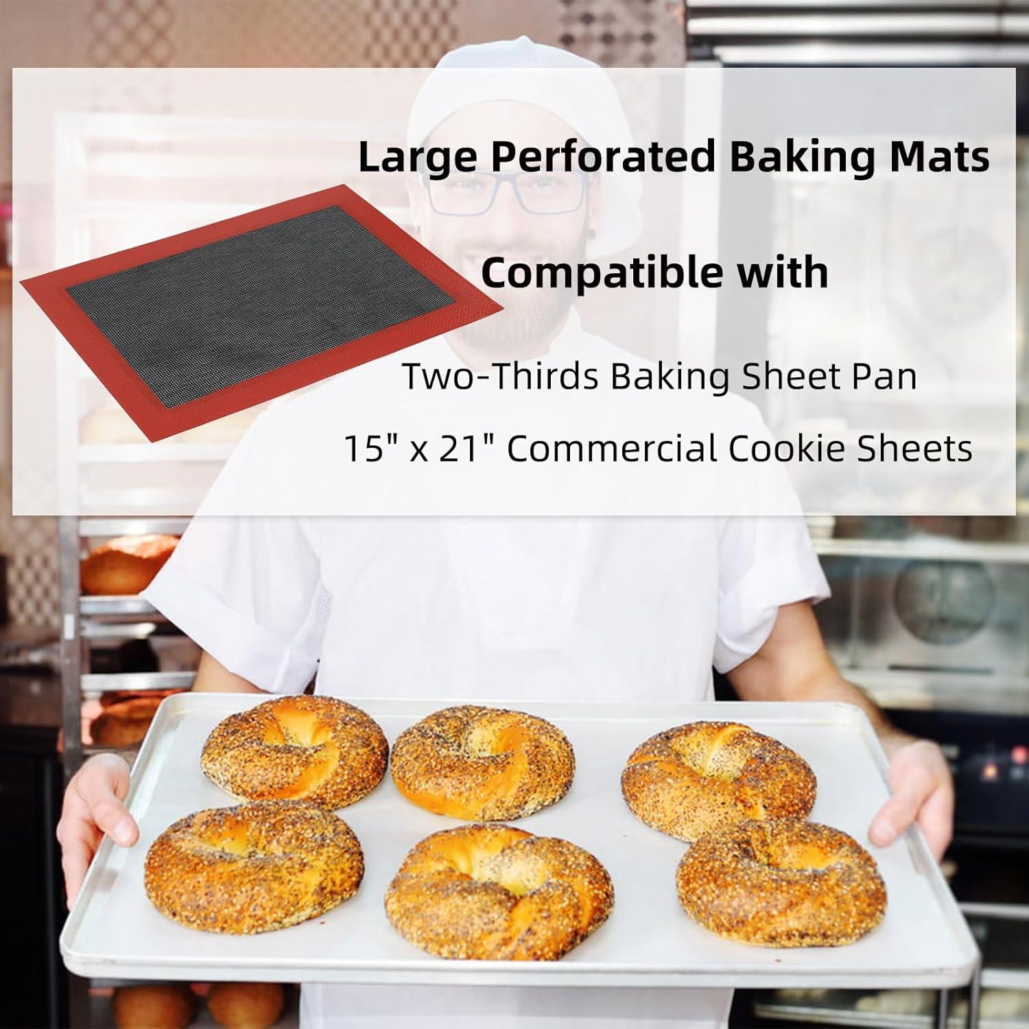 Alfombrilla de Hornear Perforada Amyandone 50x34.5 cm Antiadherente