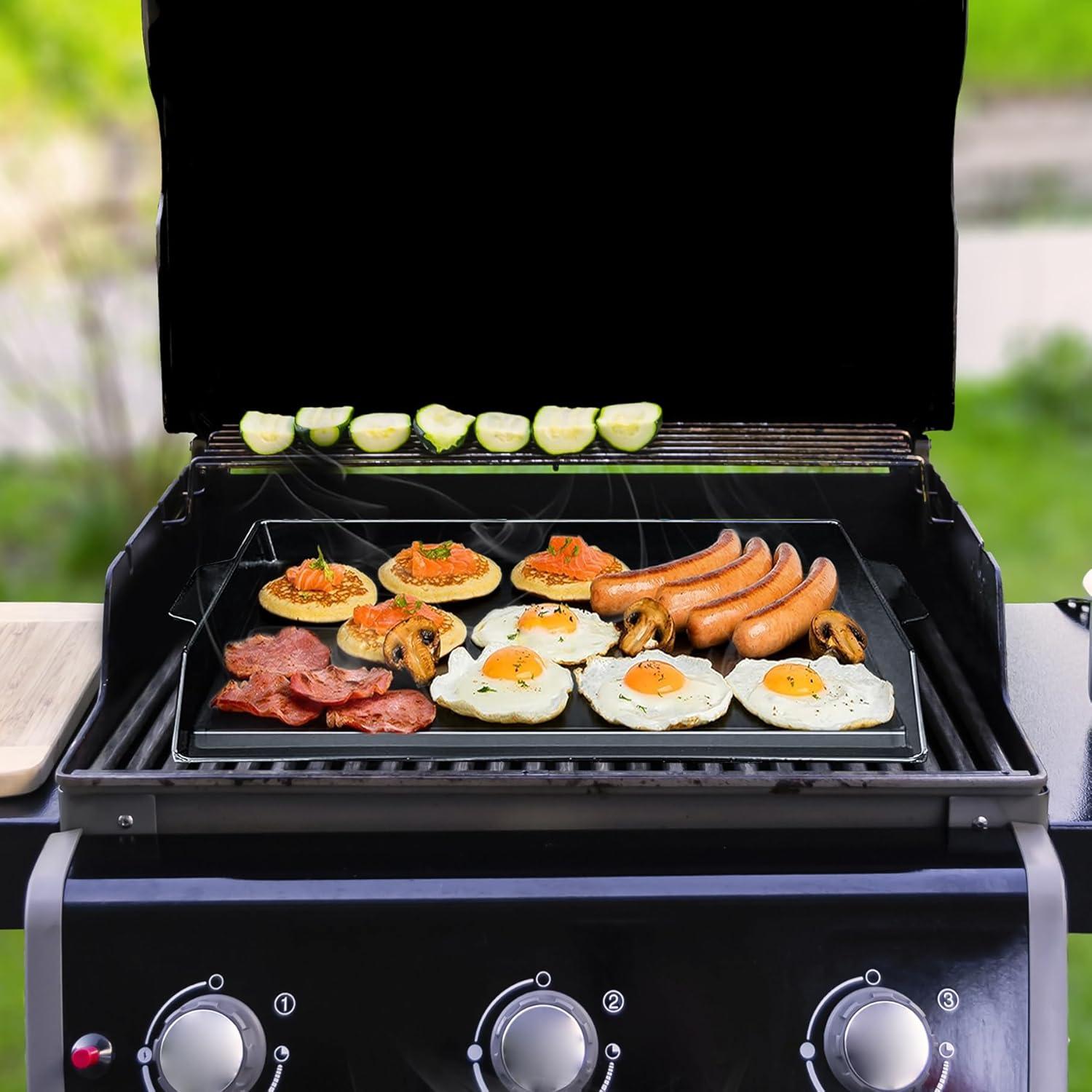 Plancha de Hierro Fundido FlameDuty 43.2x33 cm Antiadherente