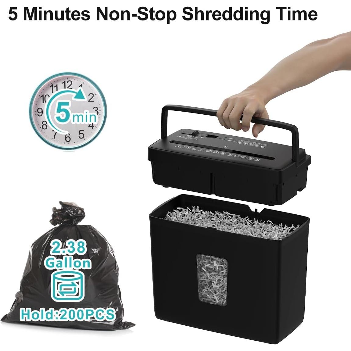 Desgarrador de Papel Woolsche CS503P 5 Hojas Corte Cruzado