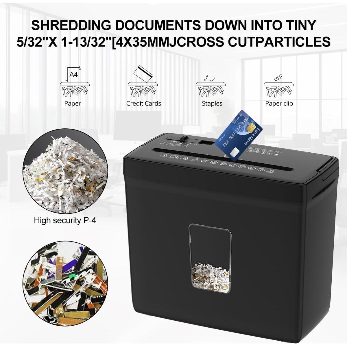 Desgarrador de Papel Woolsche CS503P 5 Hojas Corte Cruzado