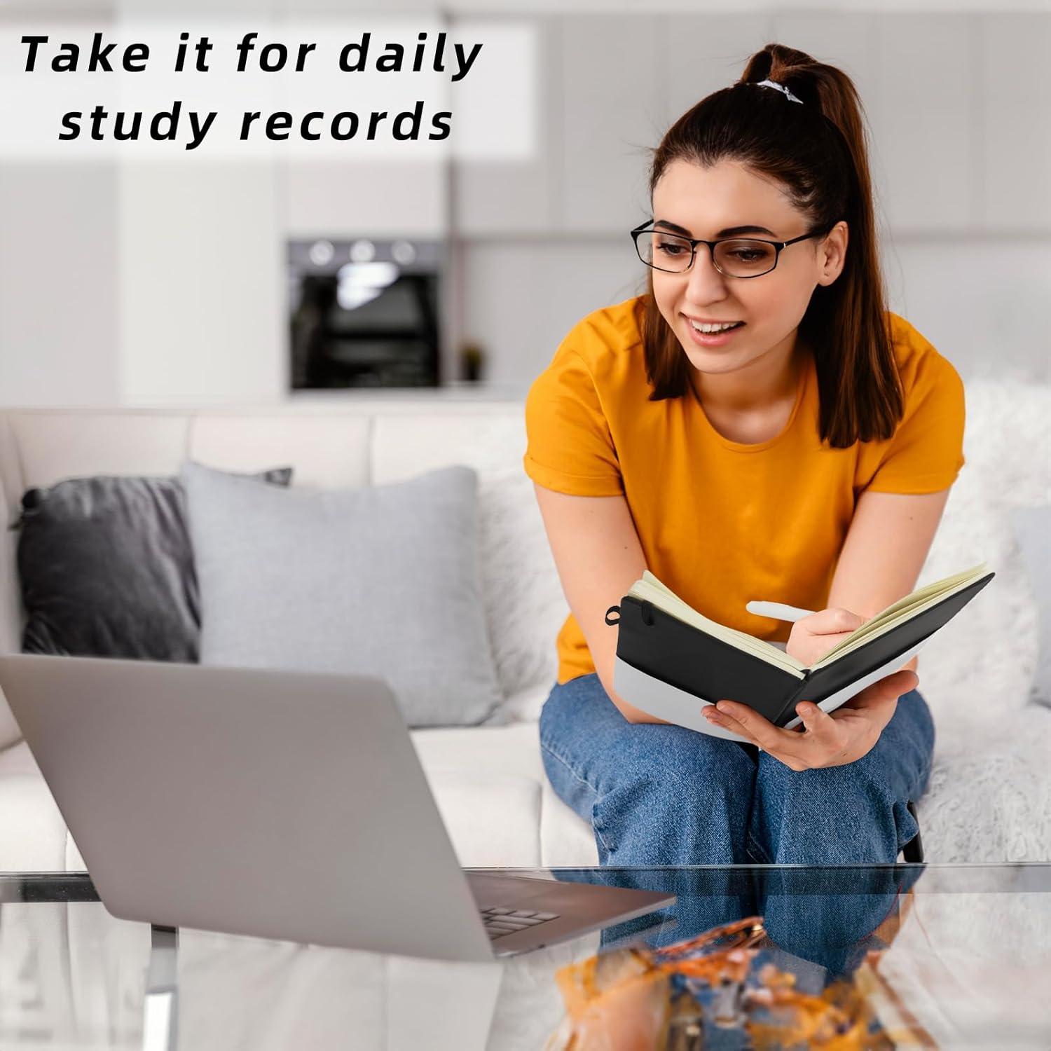 Coopay 6 Cuadernos A5 Tapa Dura con Bolígrafos Blancos 100GSM