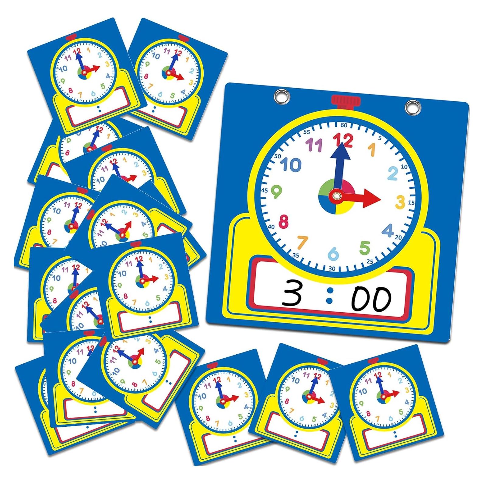 Kit de Reloj de Enseñanza Junkin 25 Piezas para Niños