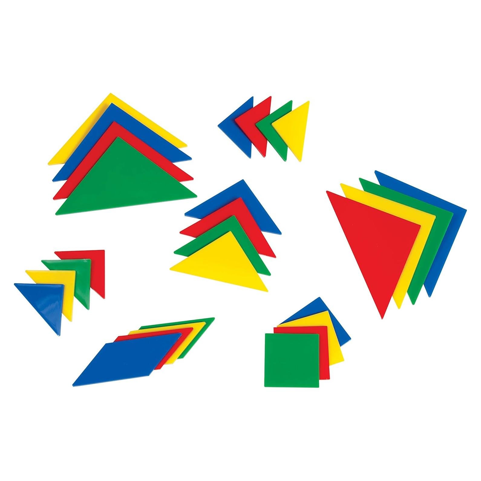 Tangrams de Plástico Learning Advantage - 28 Piezas para Geometría