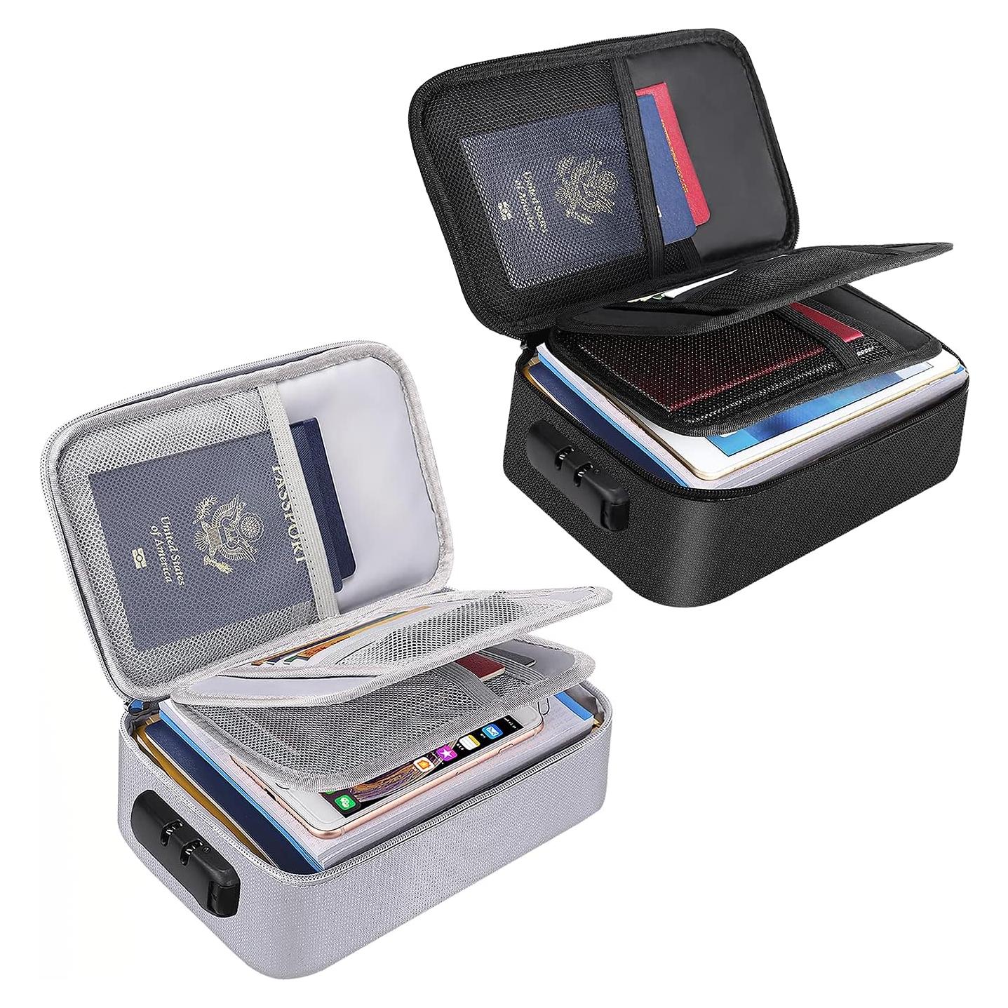 Bolsa Ignífuga ENGPOW con Cerradura - Organizador 2 Paquetes