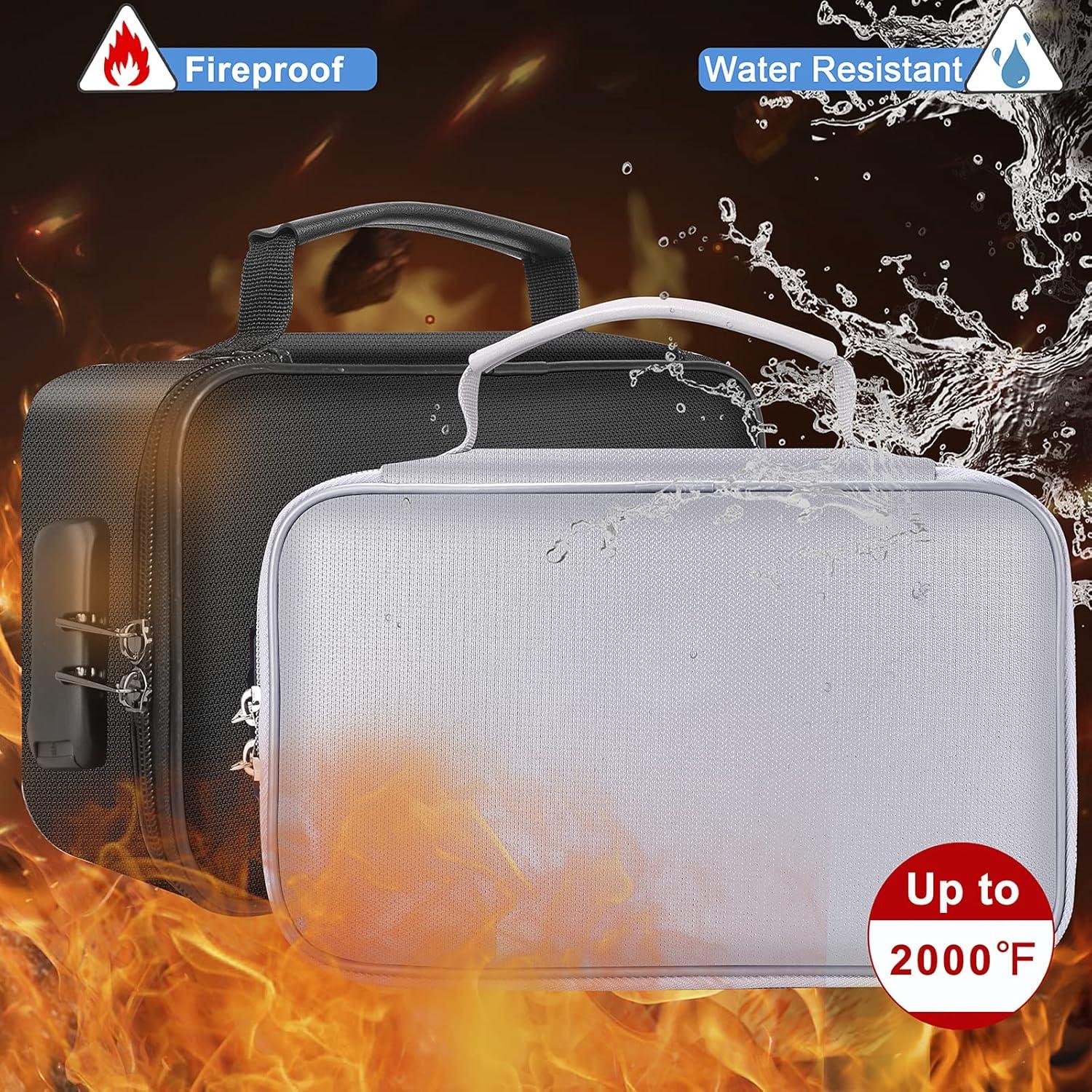 Bolsa Ignífuga ENGPOW con Cerradura - Organizador 2 Paquetes