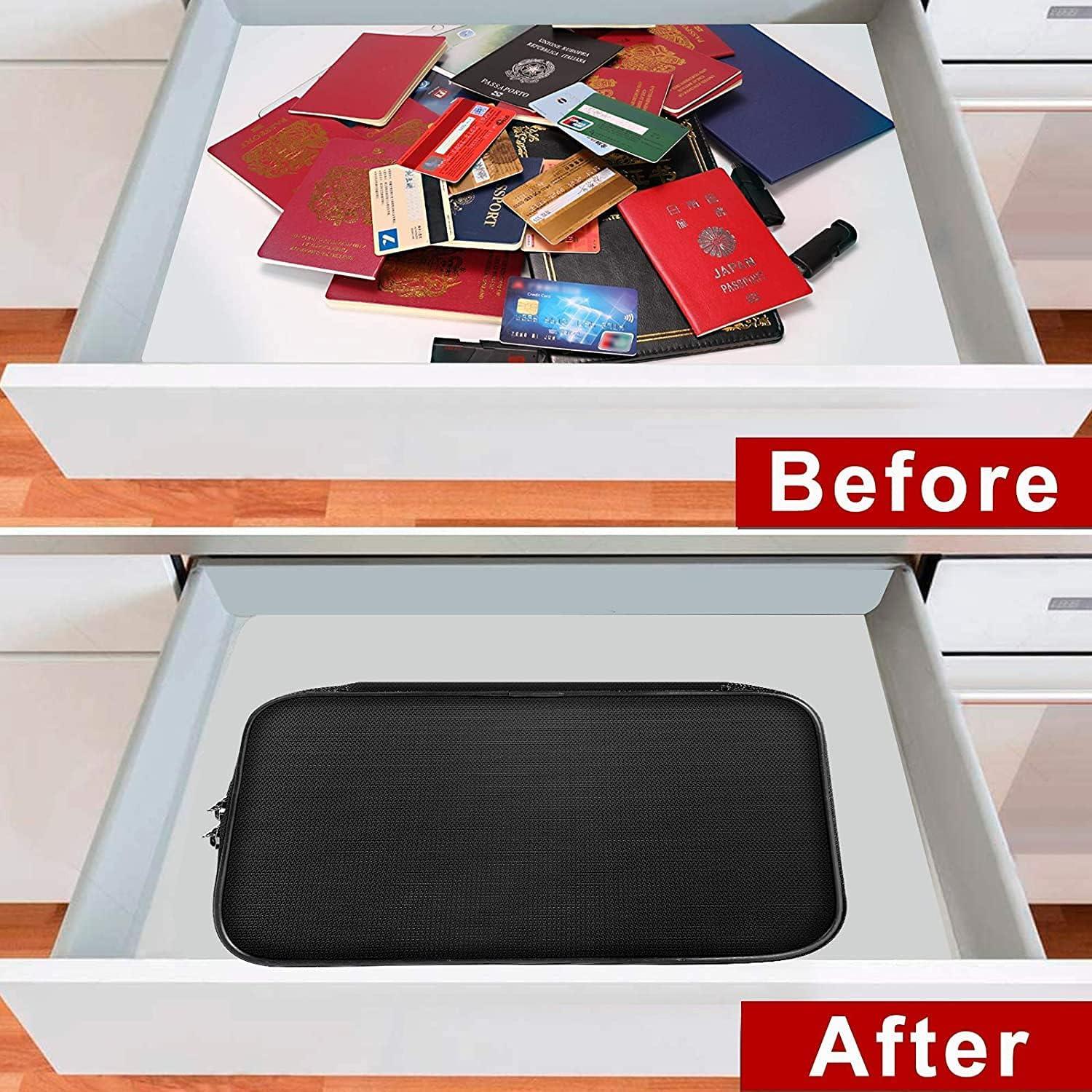 Bolsa Ignífuga ENGPOW con Cerradura - Organizador 2 Paquetes