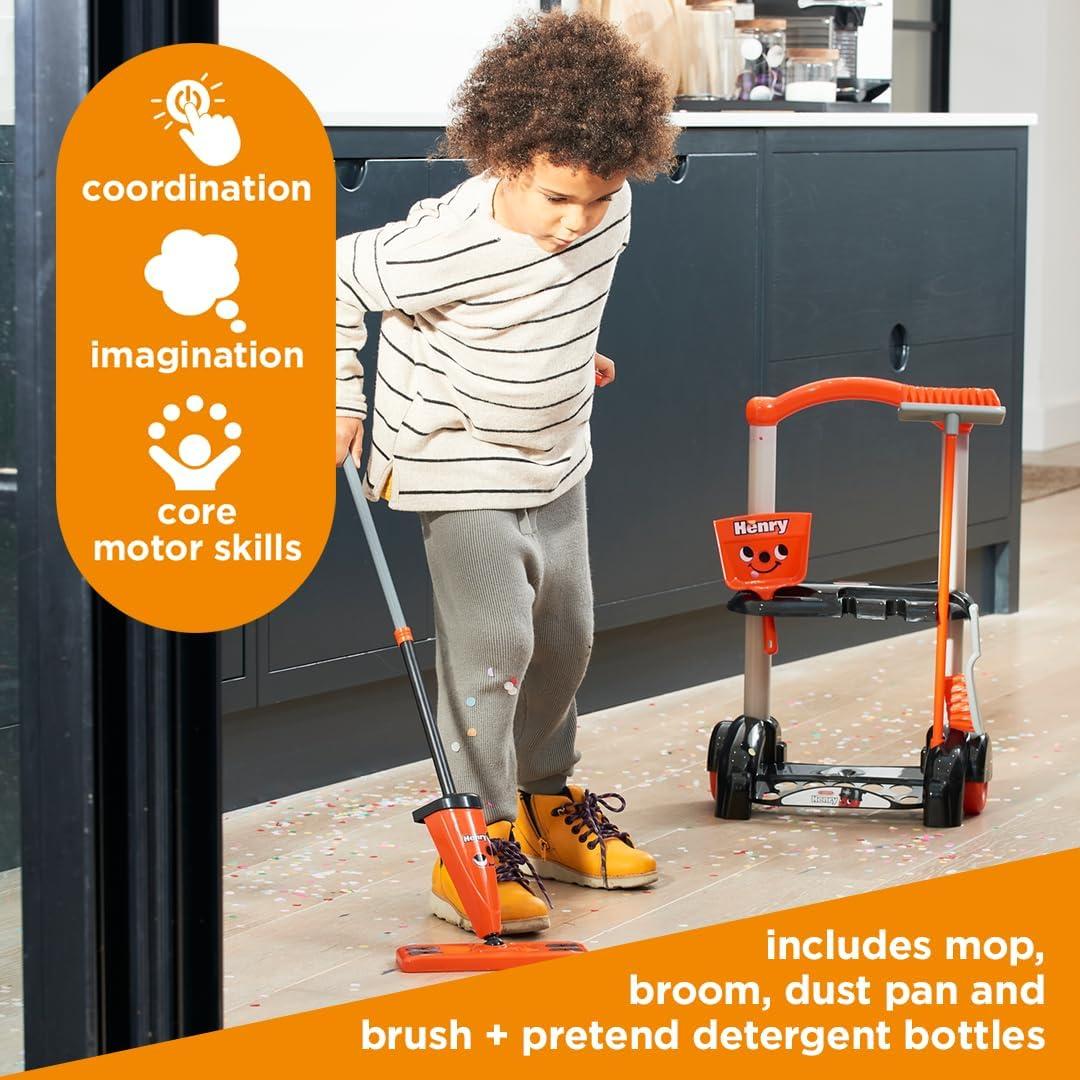 Carro de Limpieza Casdon Henry con Accesorios para Niños