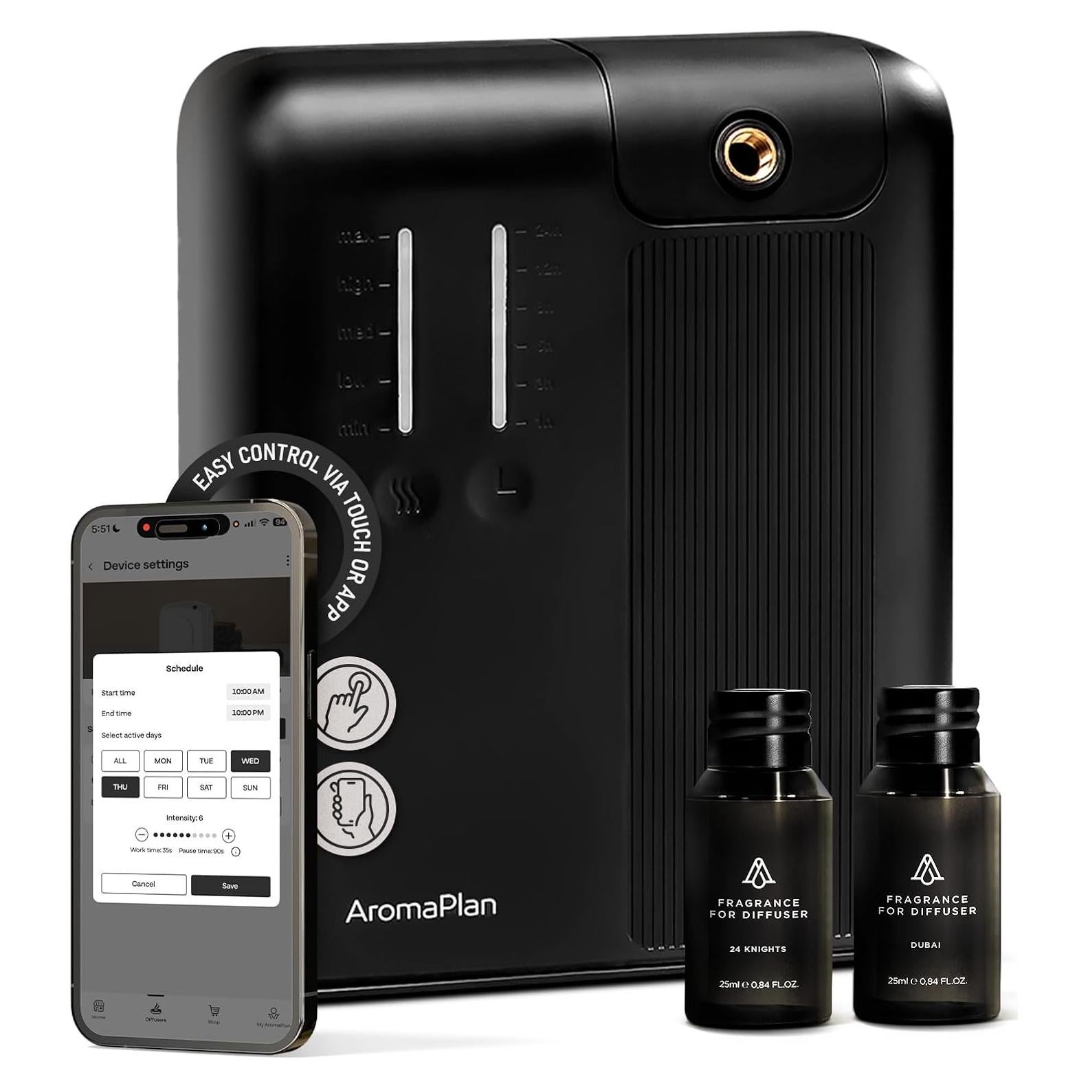 Difusor de Aceite AromaPlan DAP PRO 2025 - 300ml, Negro