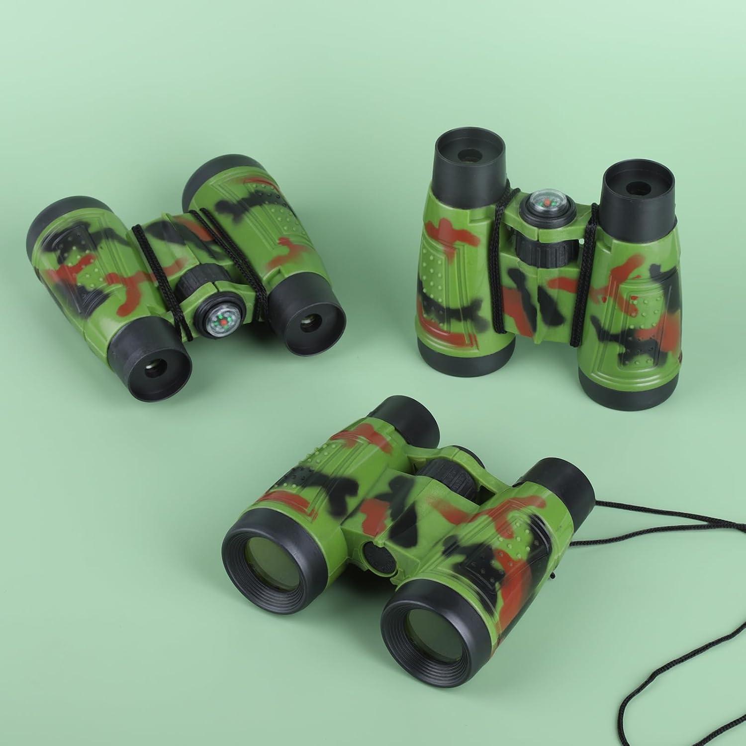 Binoculares ASONA 12PCS Camuflaje para Niños - Juguetes Exploración