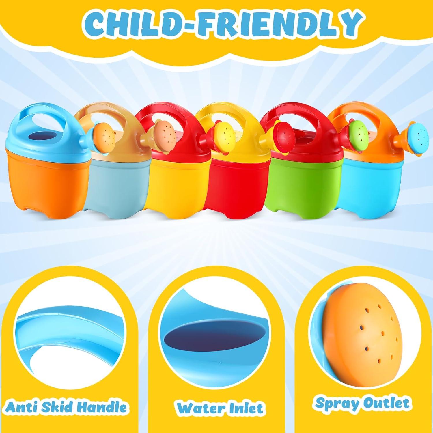 Regaderas de Jardín de Plástico Lenwen - 6 Colores - 19x18x5 cm