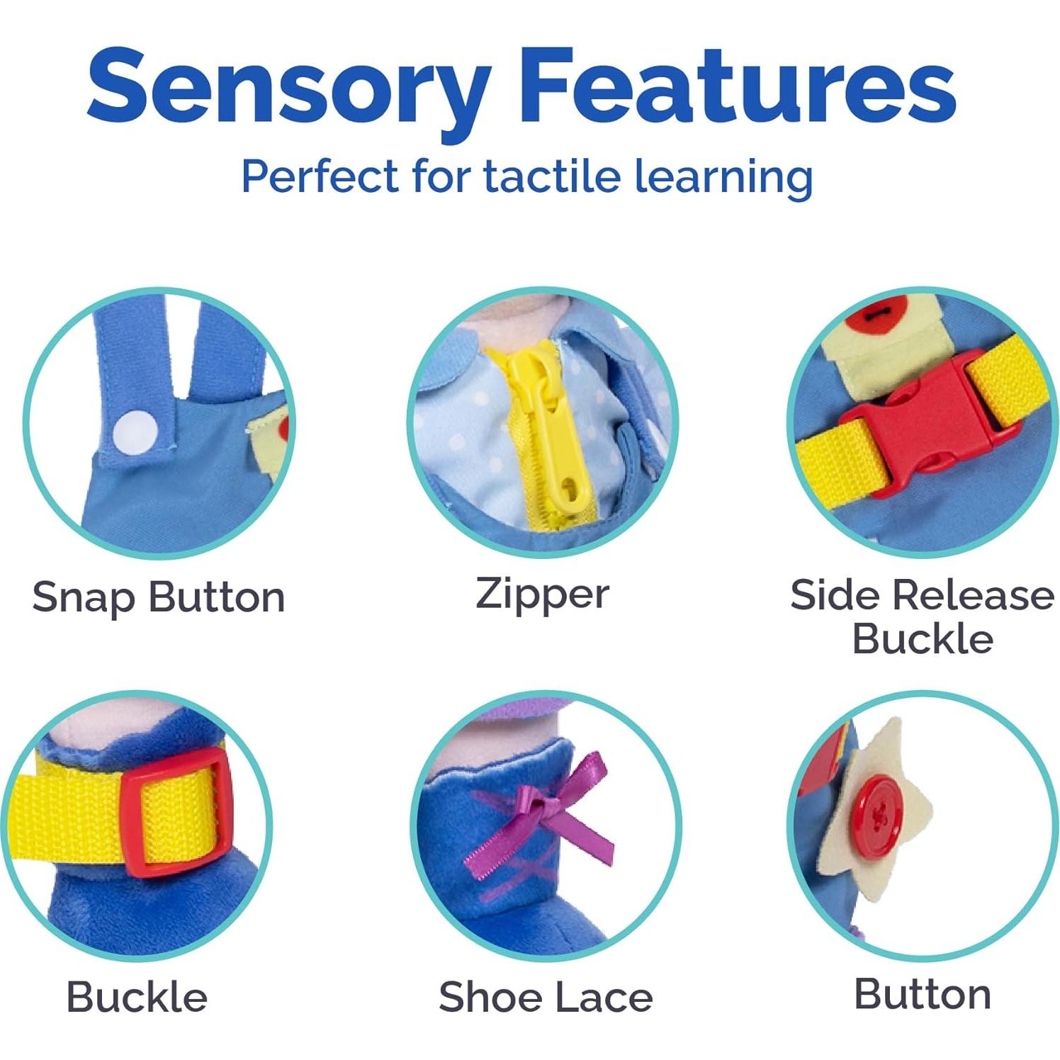 Muñeca de Peluche Adora Liam - Juguete Montessori 2 Piezas