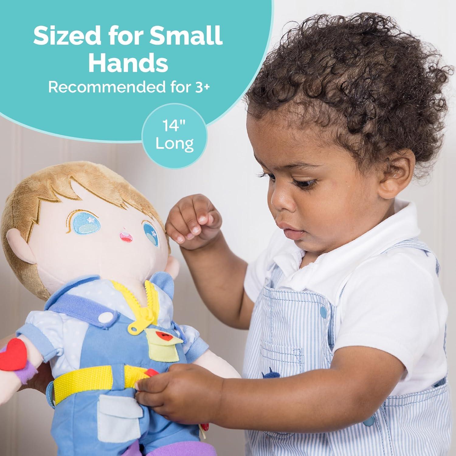 Muñeca de Peluche Adora Liam - Juguete Montessori 2 Piezas