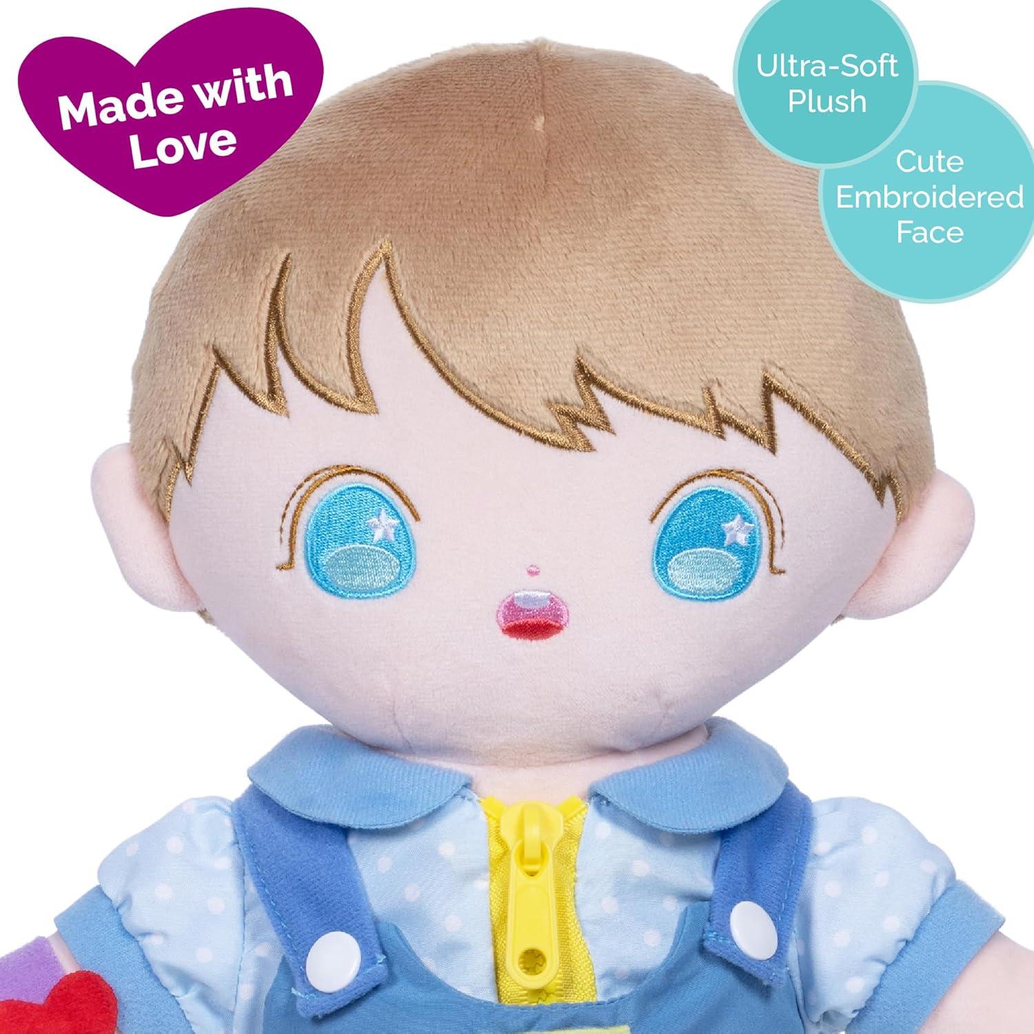 Muñeca de Peluche Adora Liam - Juguete Montessori 2 Piezas