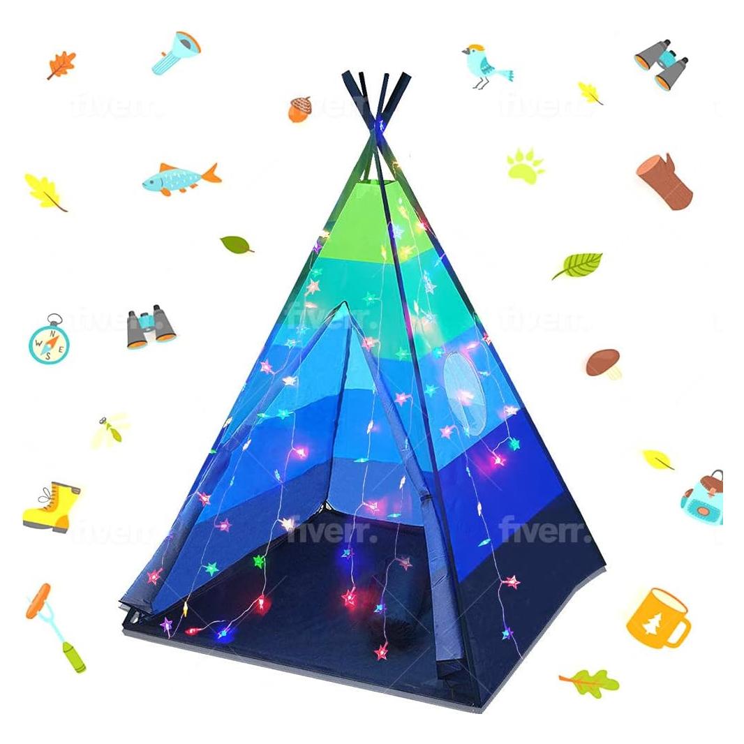 Tienda de Juego Teepee LimitlessFunN Azul 106.68x106.68x152.4cm