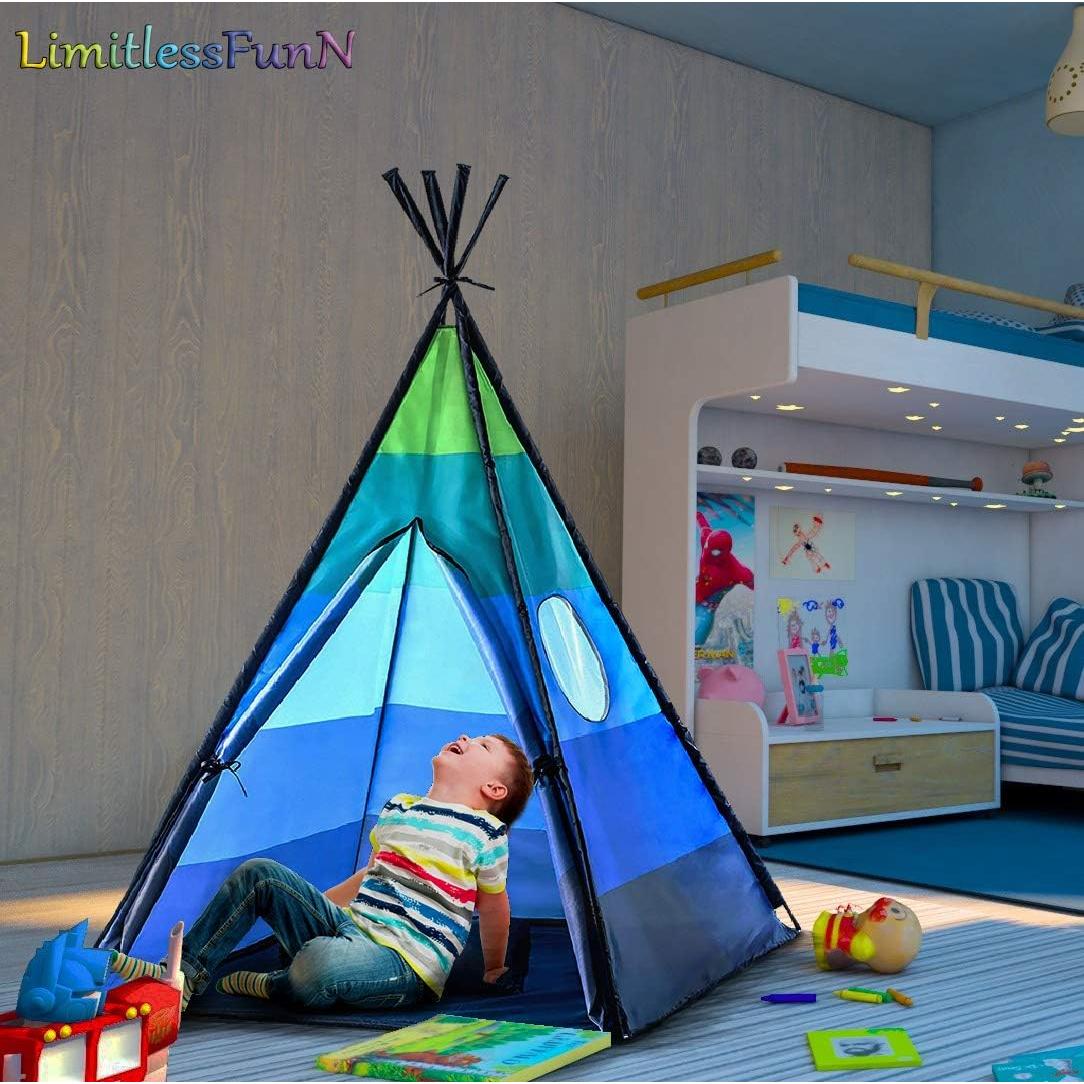 Tienda de Juego Teepee LimitlessFunN Azul 106.68x106.68x152.4cm