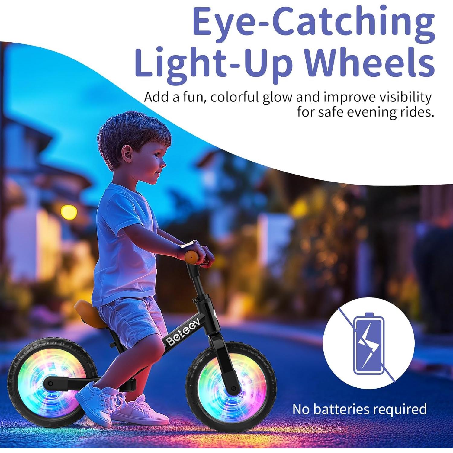 Bicicleta de Equilibrio BELEEV C3 para Niños 2-6 Años 12"