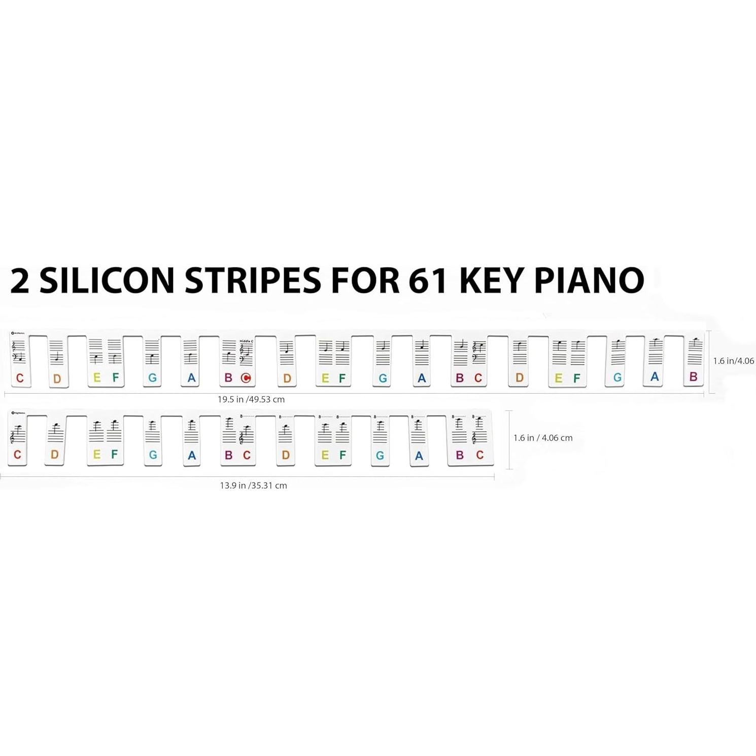 Etiquetas de Teclado de Piano Online-Welcome 61 Teclas Silicona