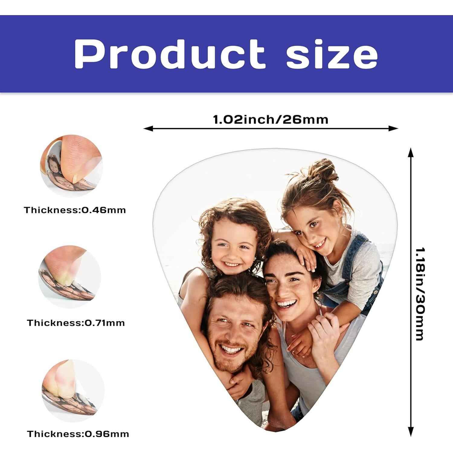 Paquete de 12 Púas de Guitarra Personalizadas CGP111 ABS