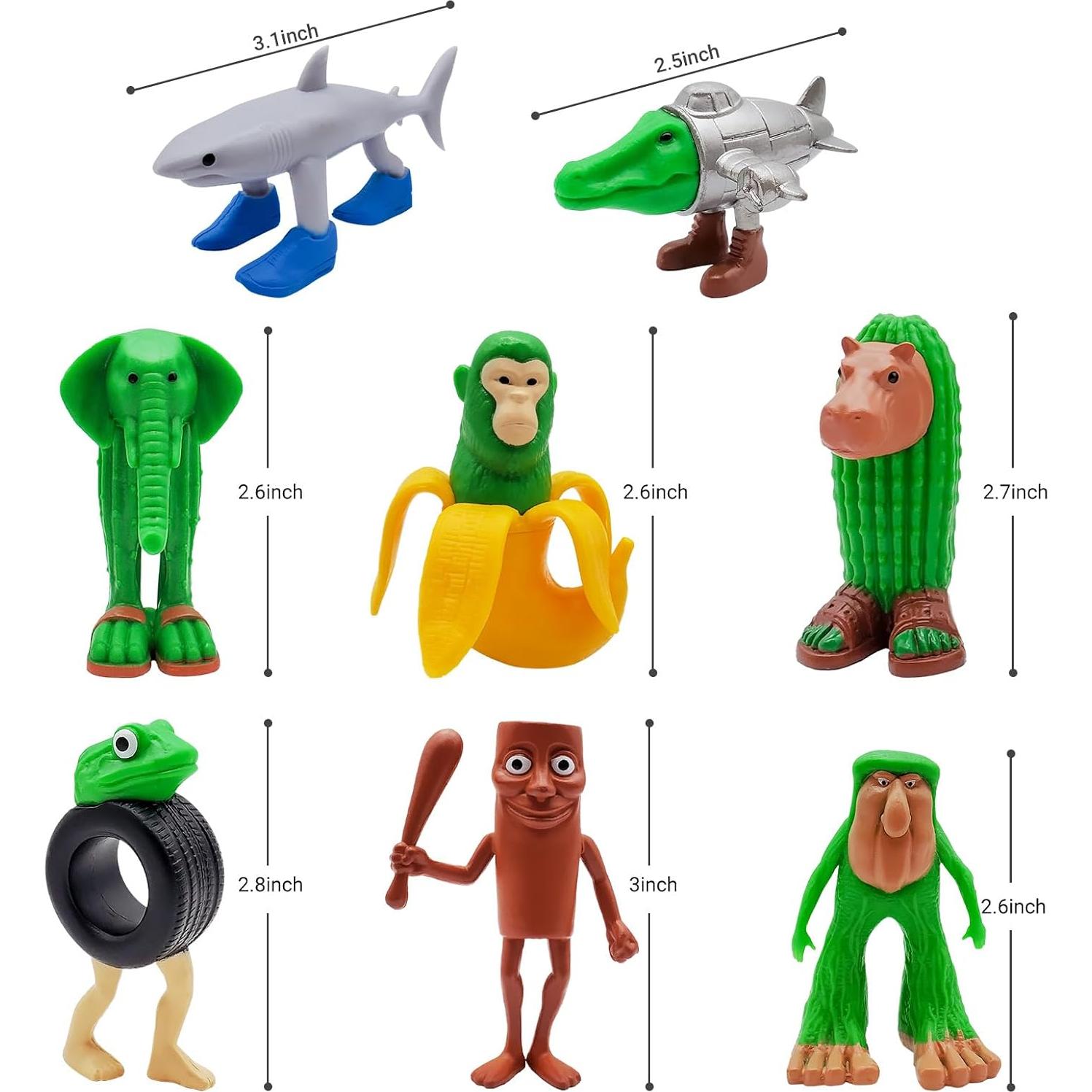 Conjunto de Figuras de Acción Italian Brainrot - 8PCS