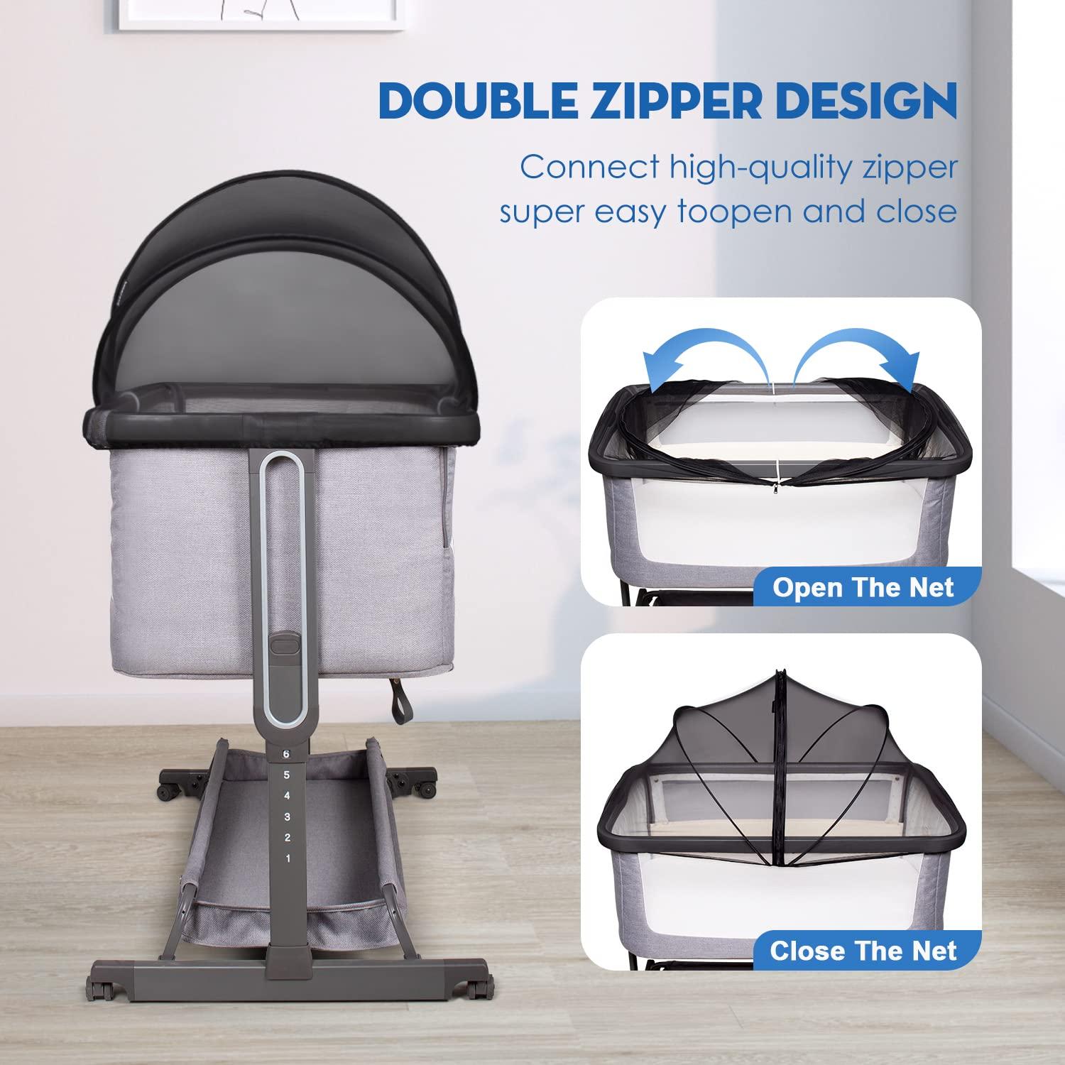 Cubierta de Cuna Beberoad Love Antimosquitos 99x56cm Negra