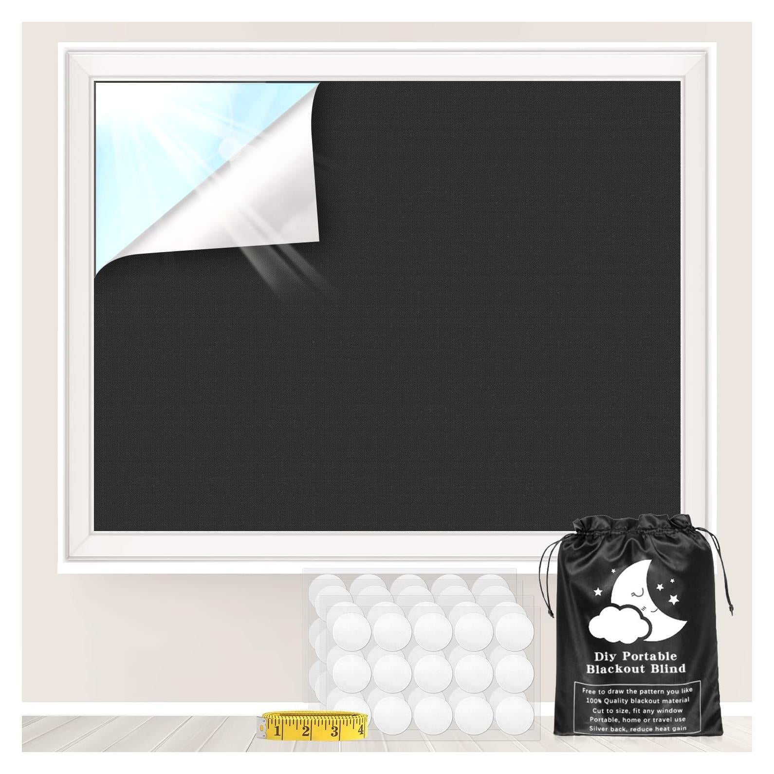 Cortinas Blackout 200x145cm BCJJ - Bloqueo de Luz Negro